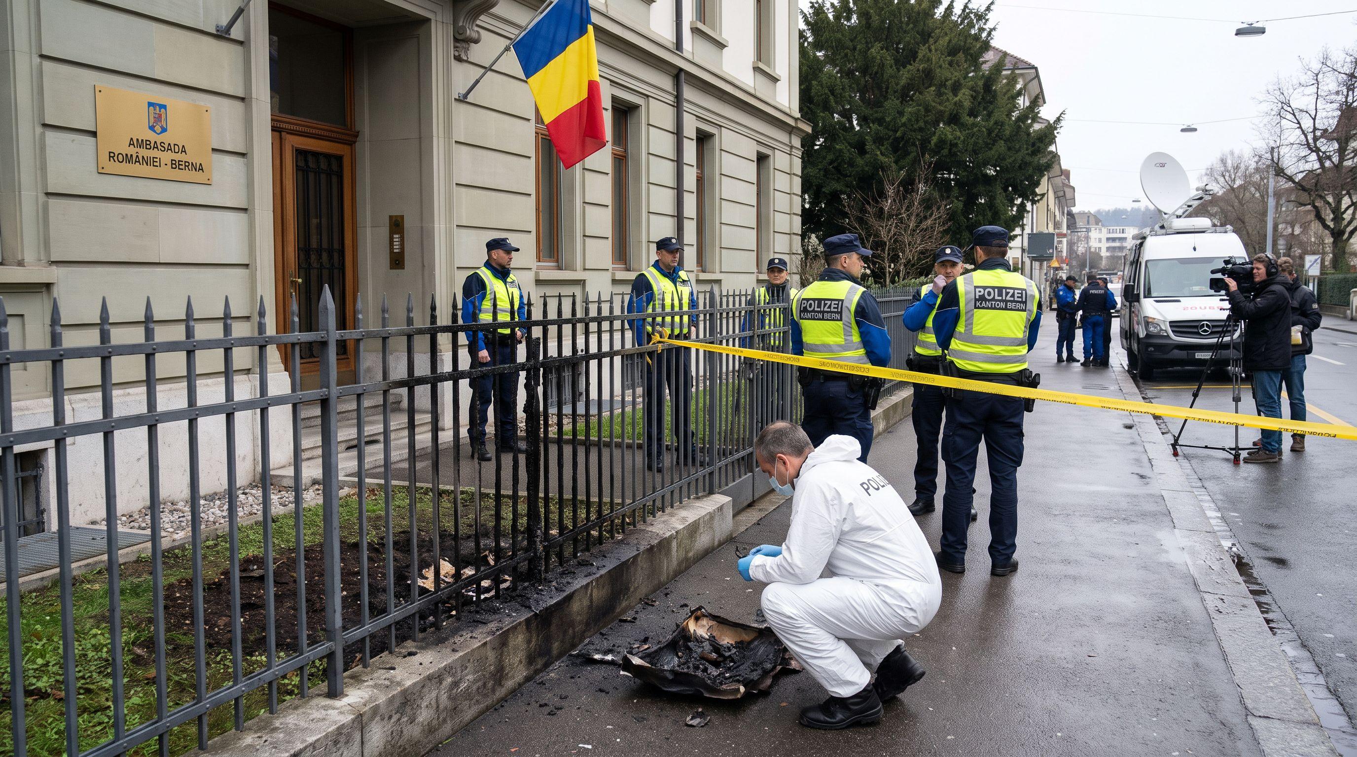 Police Investigate Suspected Arson Attack on Romanian Embassy in Bern