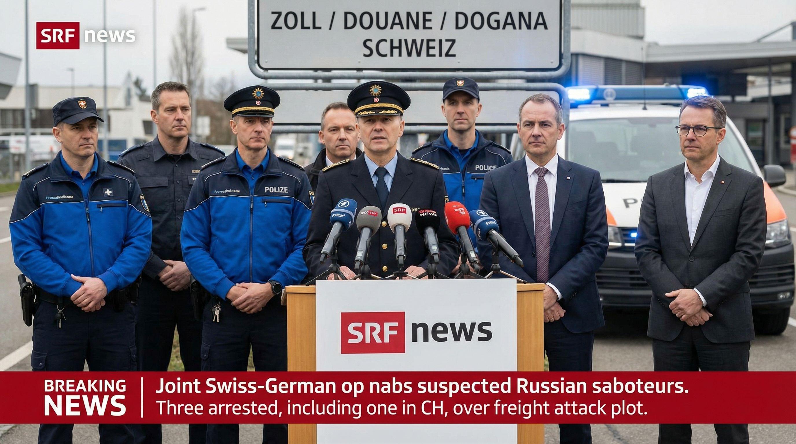 Suspected Russian Saboteurs Arrested in Swiss-German Operation
