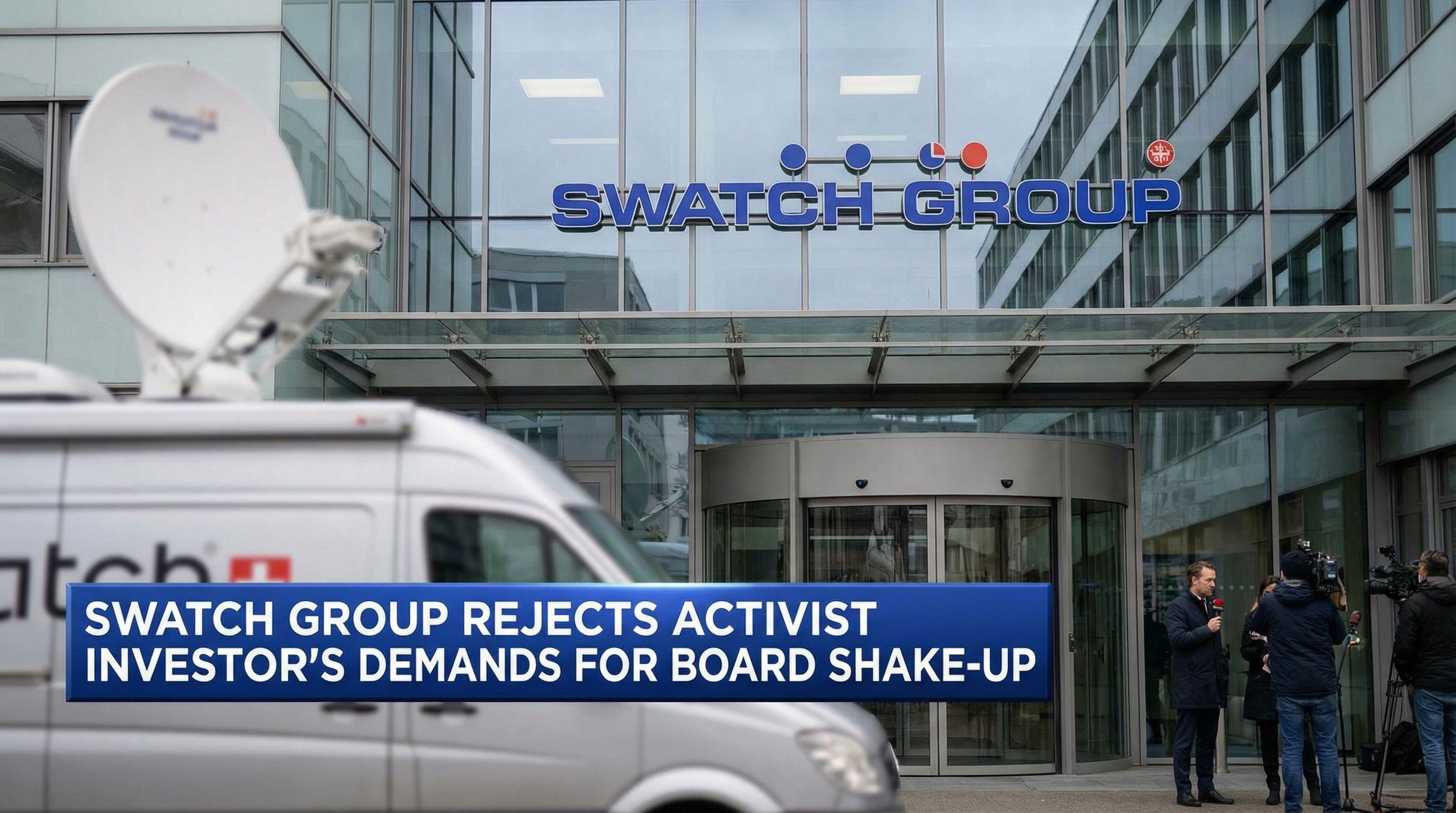 Swatch Group Rejects Activist Investor's Demands for Board Shake-Up