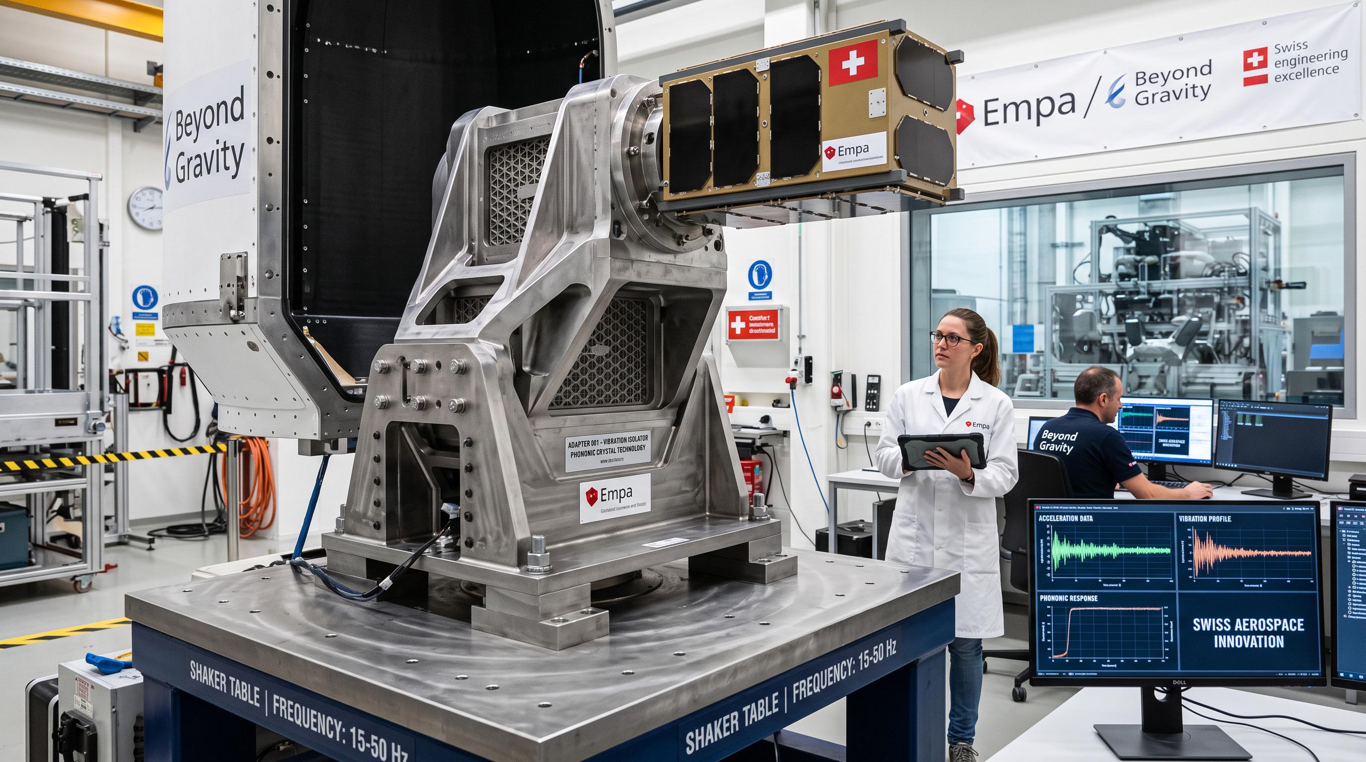Swiss-developed adapter aims to shield satellites from launch vibrations