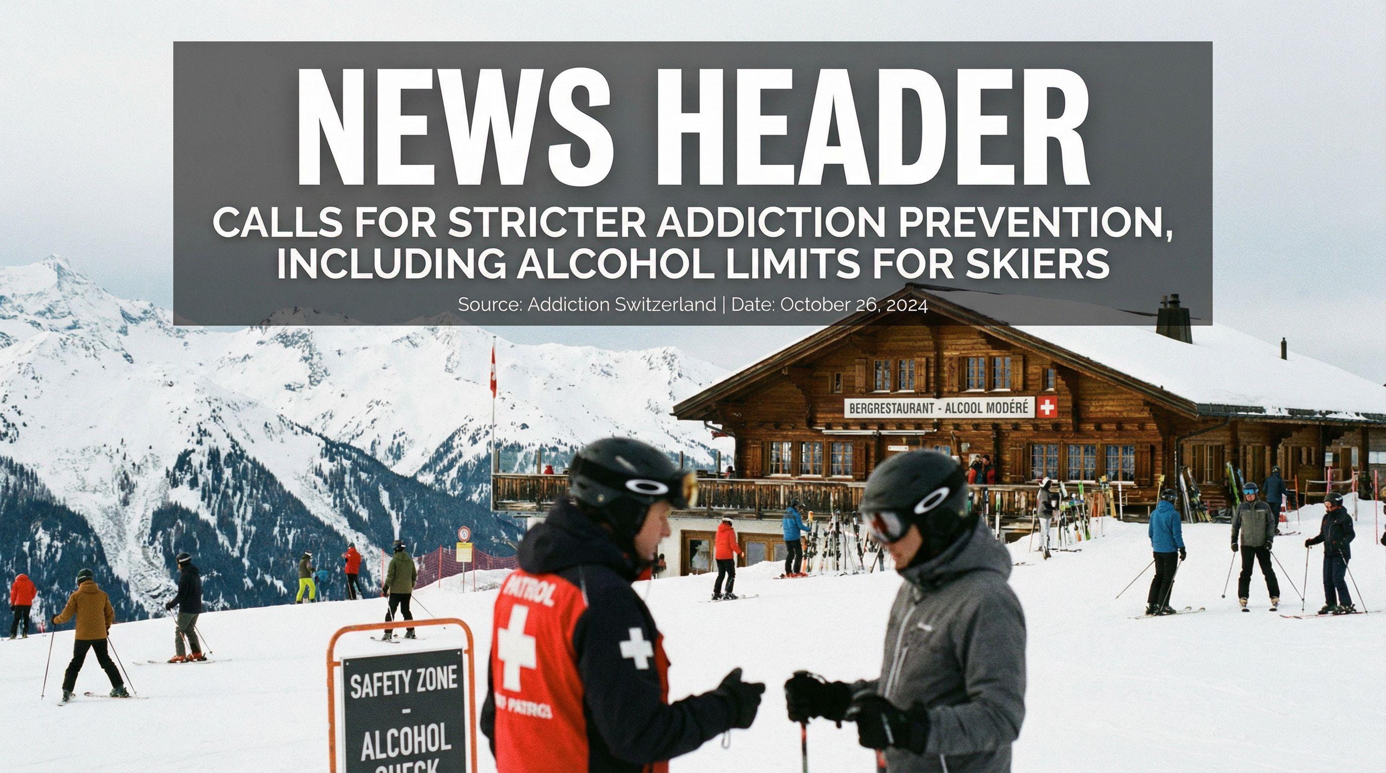 Calls for Stricter Addiction Prevention, Including Alcohol Limits for Skiers