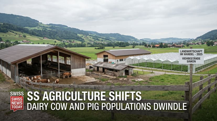 Swiss Agriculture Shifts as Dairy Cow and Pig Populations Dwindle