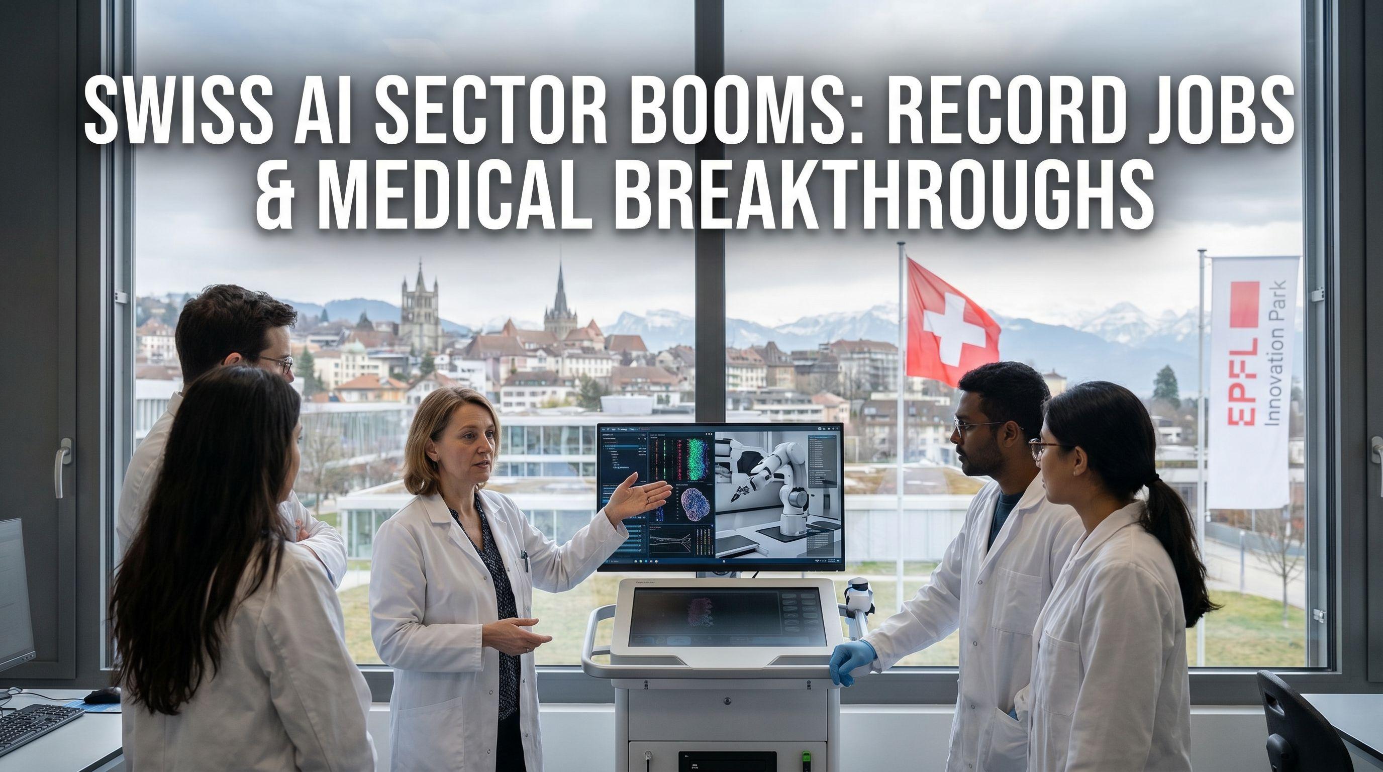 Swiss AI Sector Booms with Record Jobs and Medical Breakthroughs