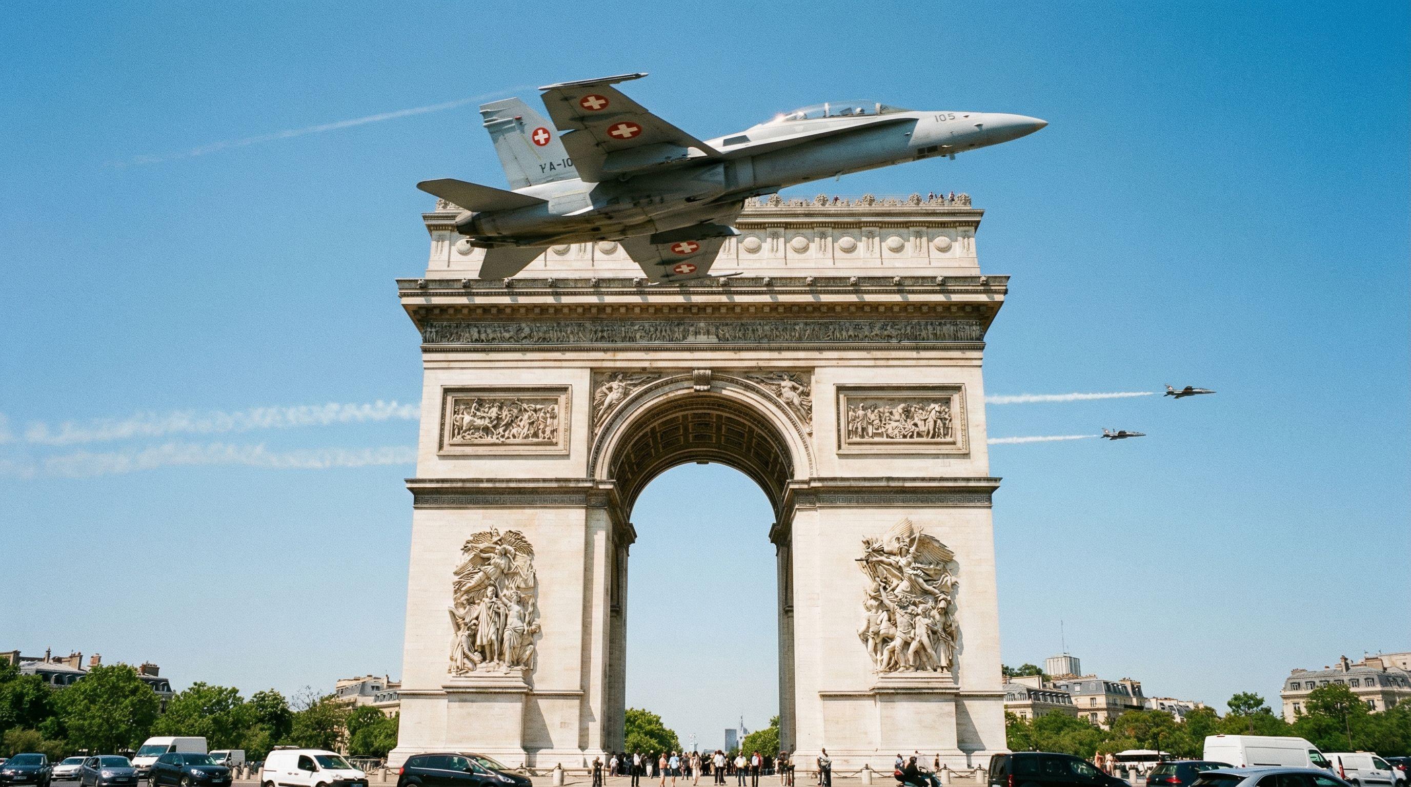 Swiss Air Force Makes Historic Paris Debut