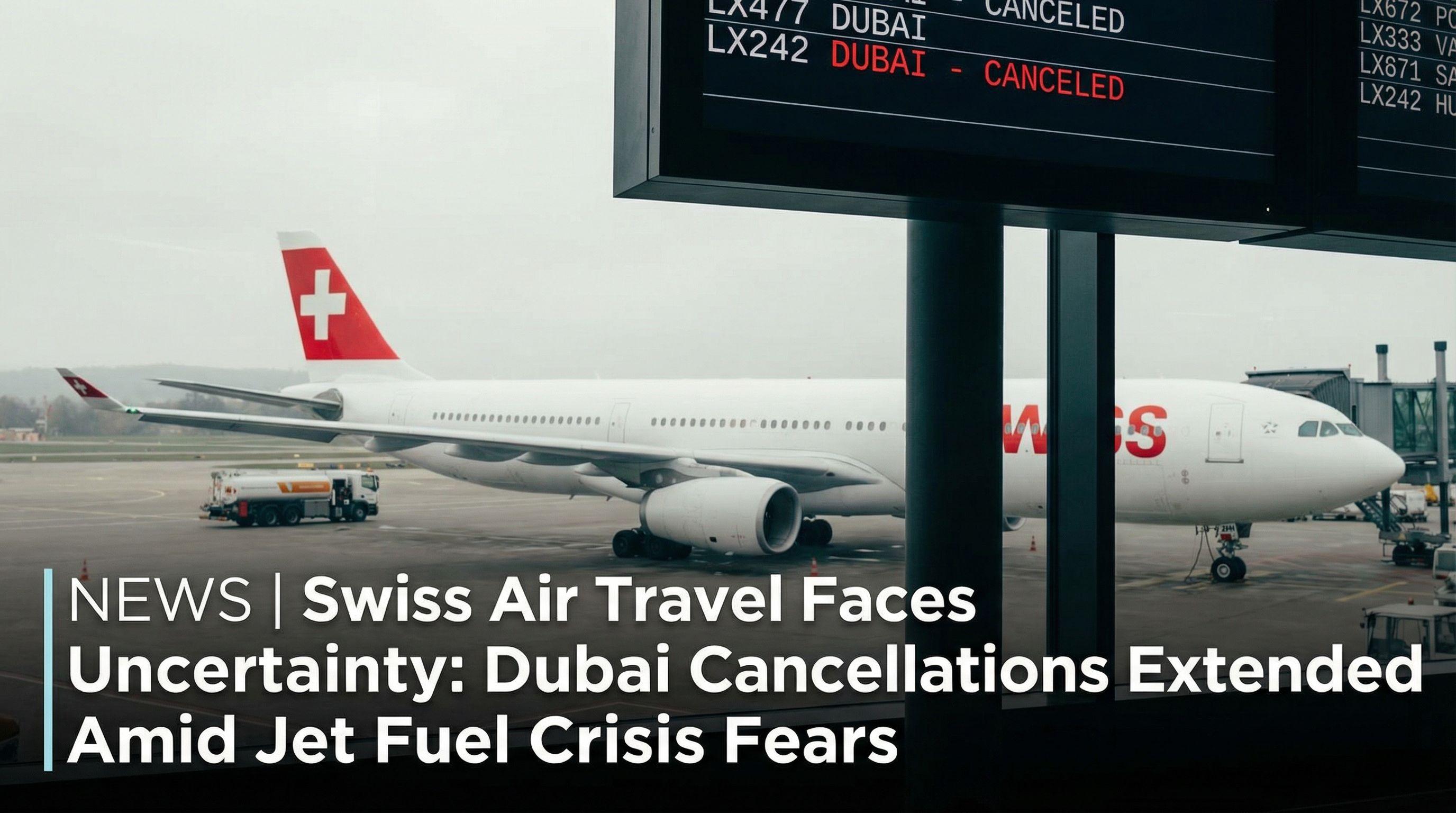 Swiss Air Travel Faces Uncertainty as Airline Extends Dubai Cancellations Amid Jet Fuel Crisis Fears