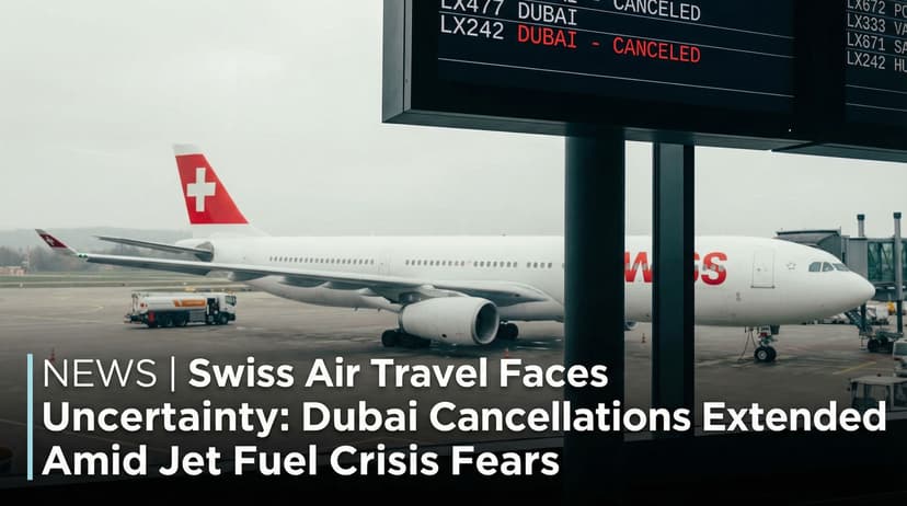 Swiss Air Travel Faces Uncertainty as Airline Extends Dubai Cancellations Amid Jet Fuel Crisis Fears