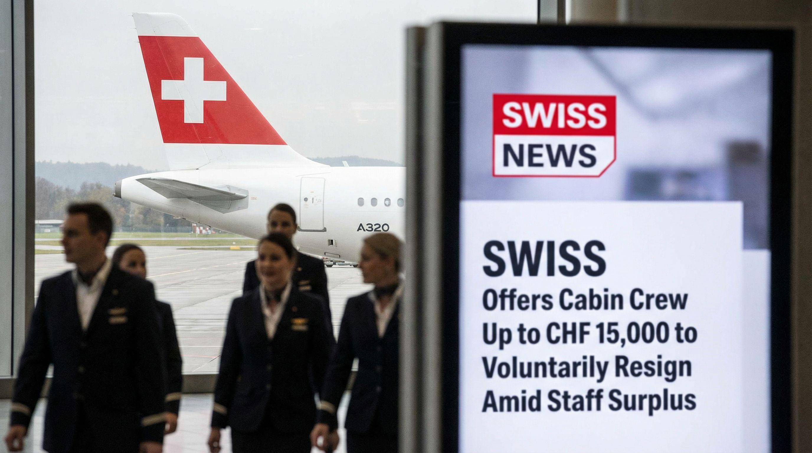 SWISS Offers Cabin Crew Up to CHF 15,000 to Voluntarily Resign Amid Staff Surplus