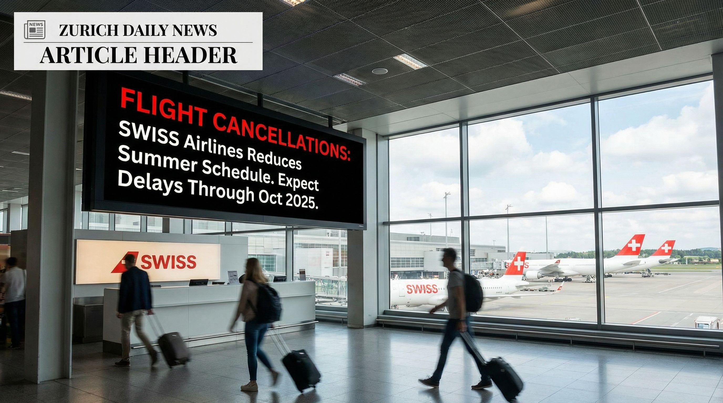 SWISS Airlines Cuts 1,400 Summer Flights Amid Staff Shortage