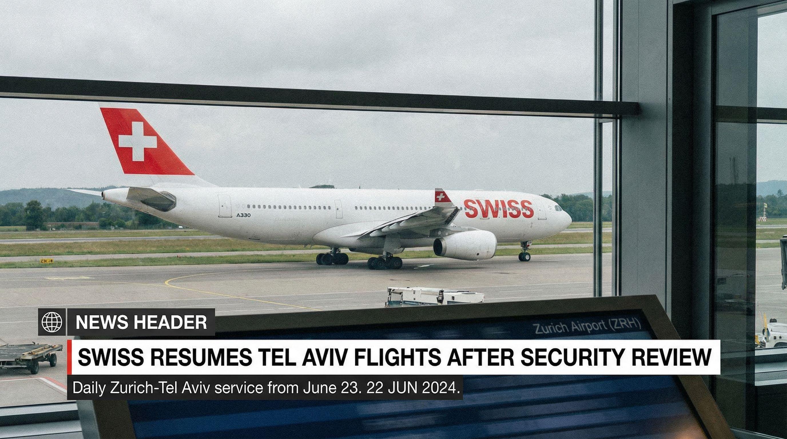 SWISS Airlines Resumes Tel Aviv Flights After Security Review