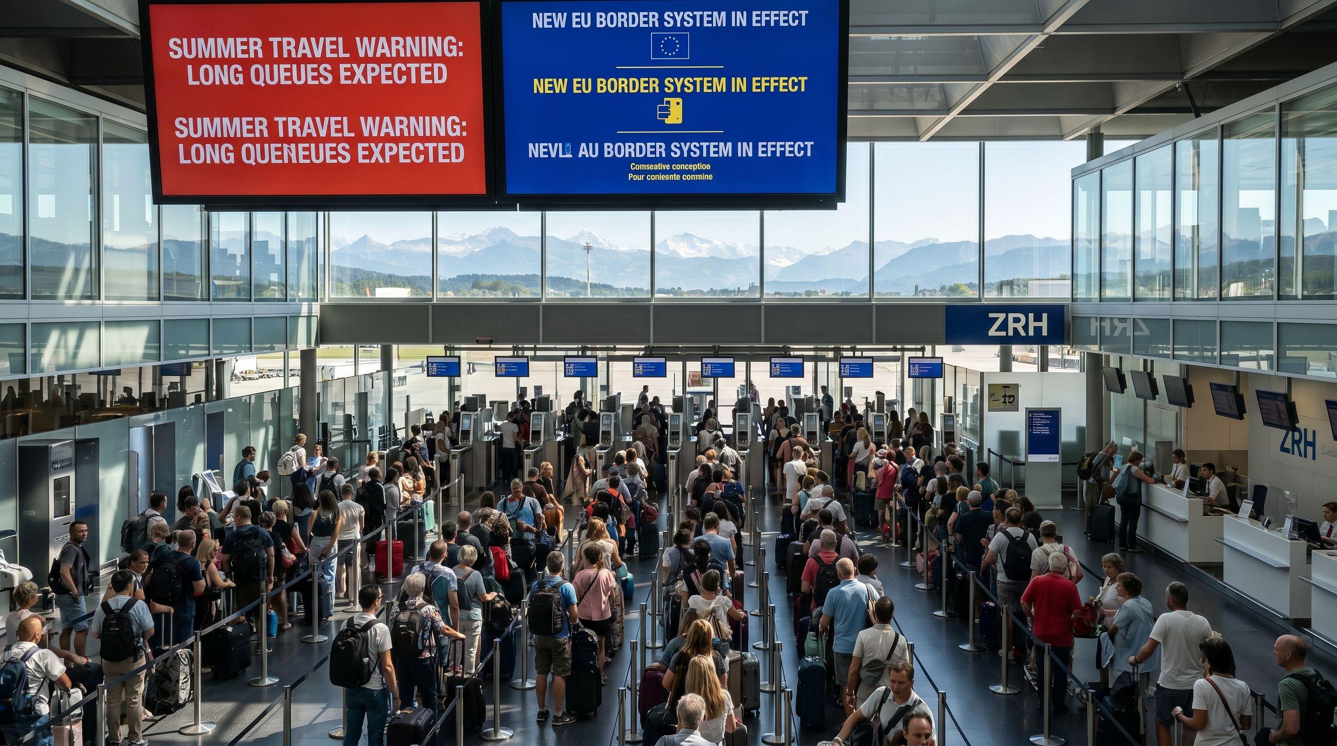 Summer Travel Warning: Swiss Airports Brace for Long Queues Amid New EU Border System
