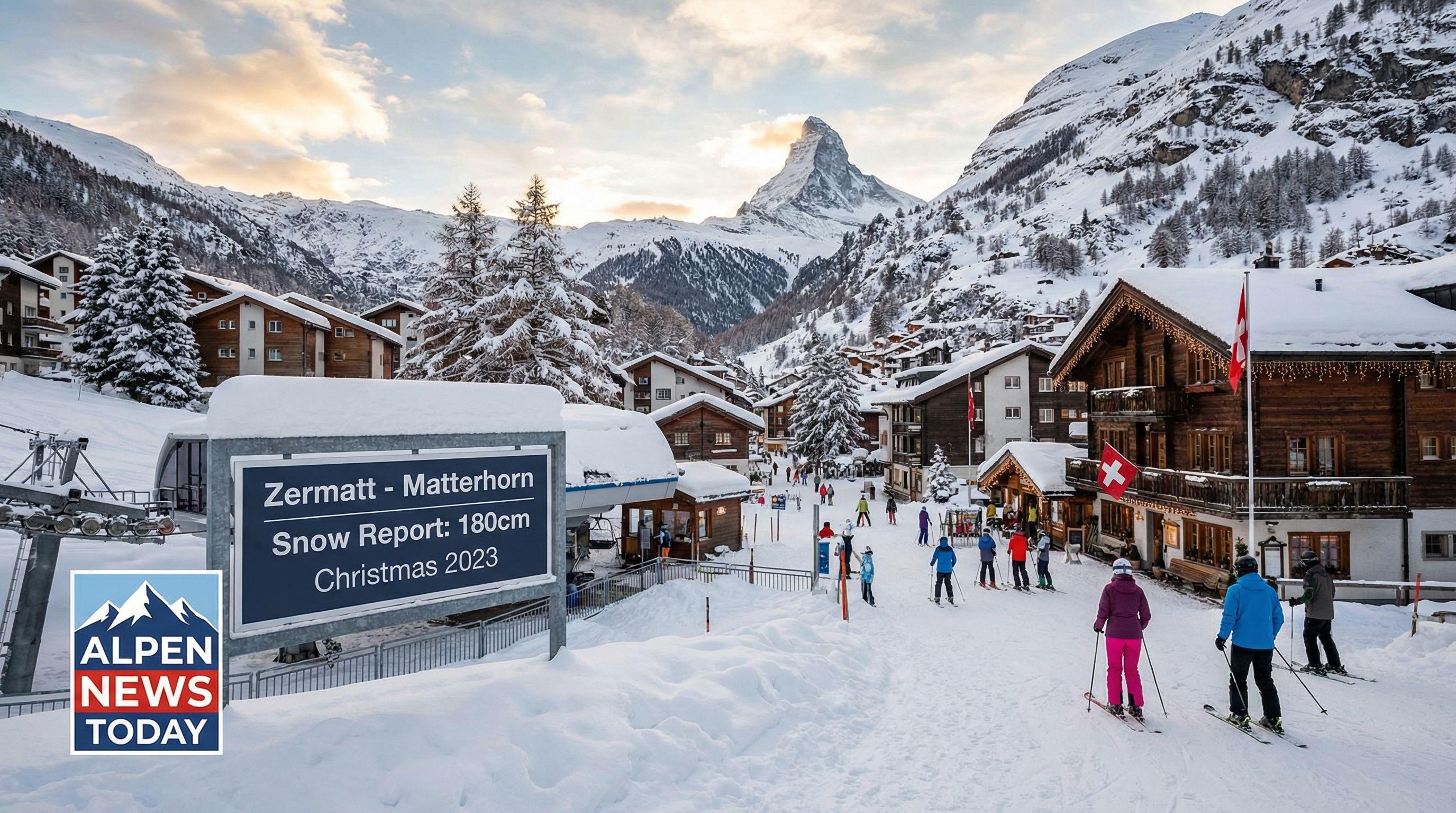 Swiss Alpine Resorts Report Exceptional Snow Conditions for Christmas