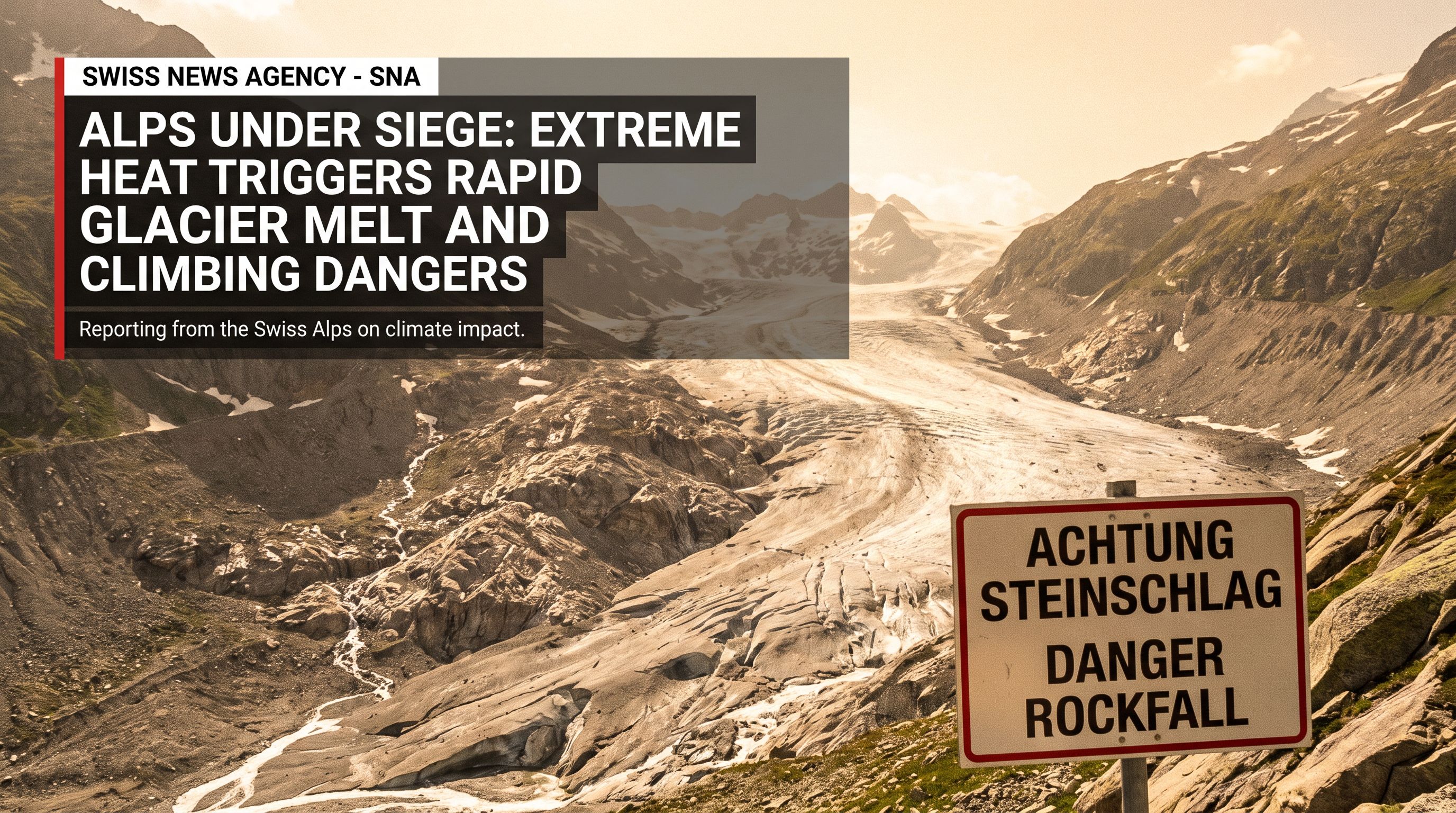 Alps Under Siege: Extreme Heat Triggers Rapid Glacier Melt and Climbing Dangers