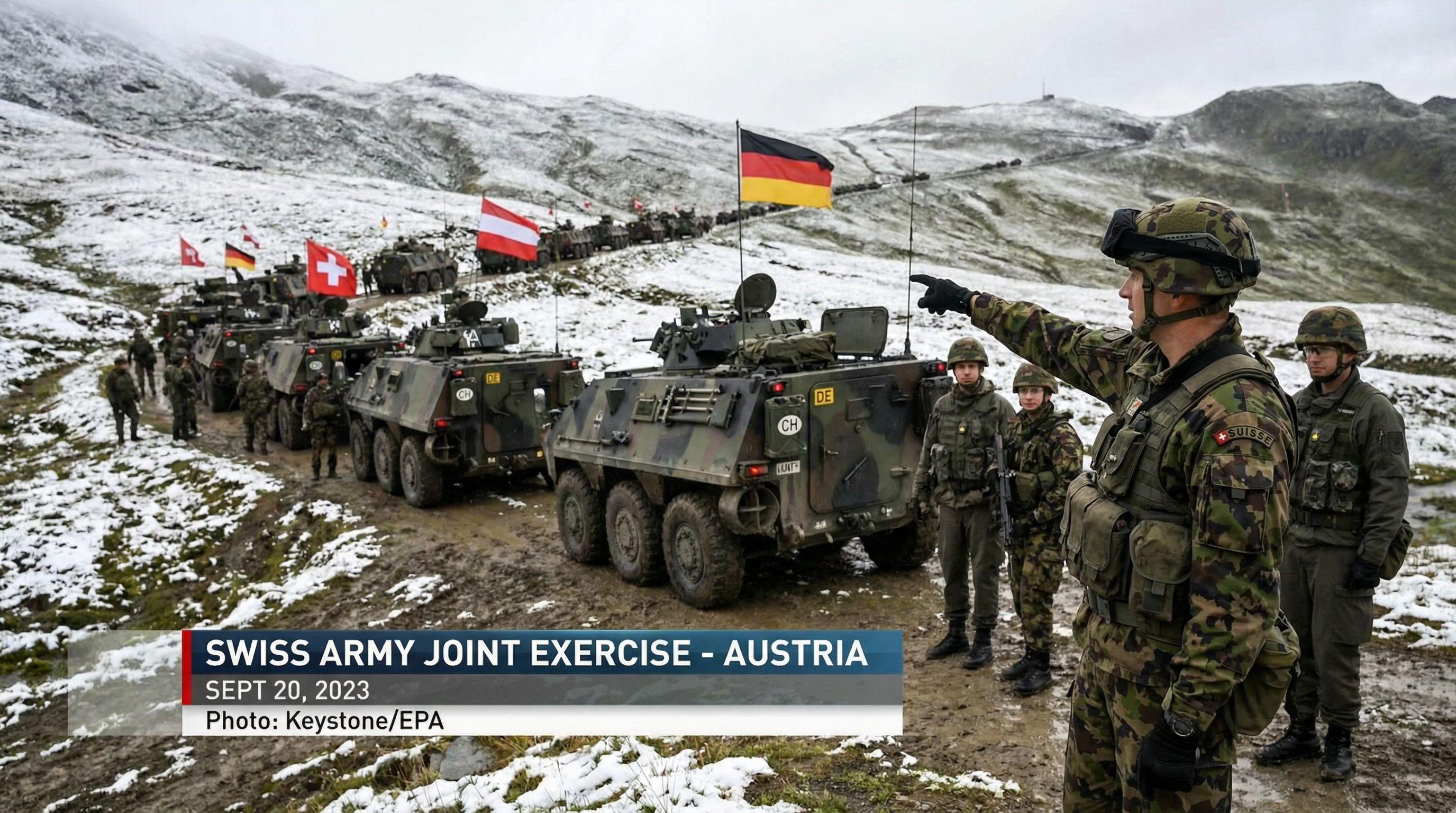 Swiss Army Conducts Largest Foreign Exercise in 30 Years with Austrian, German Forces