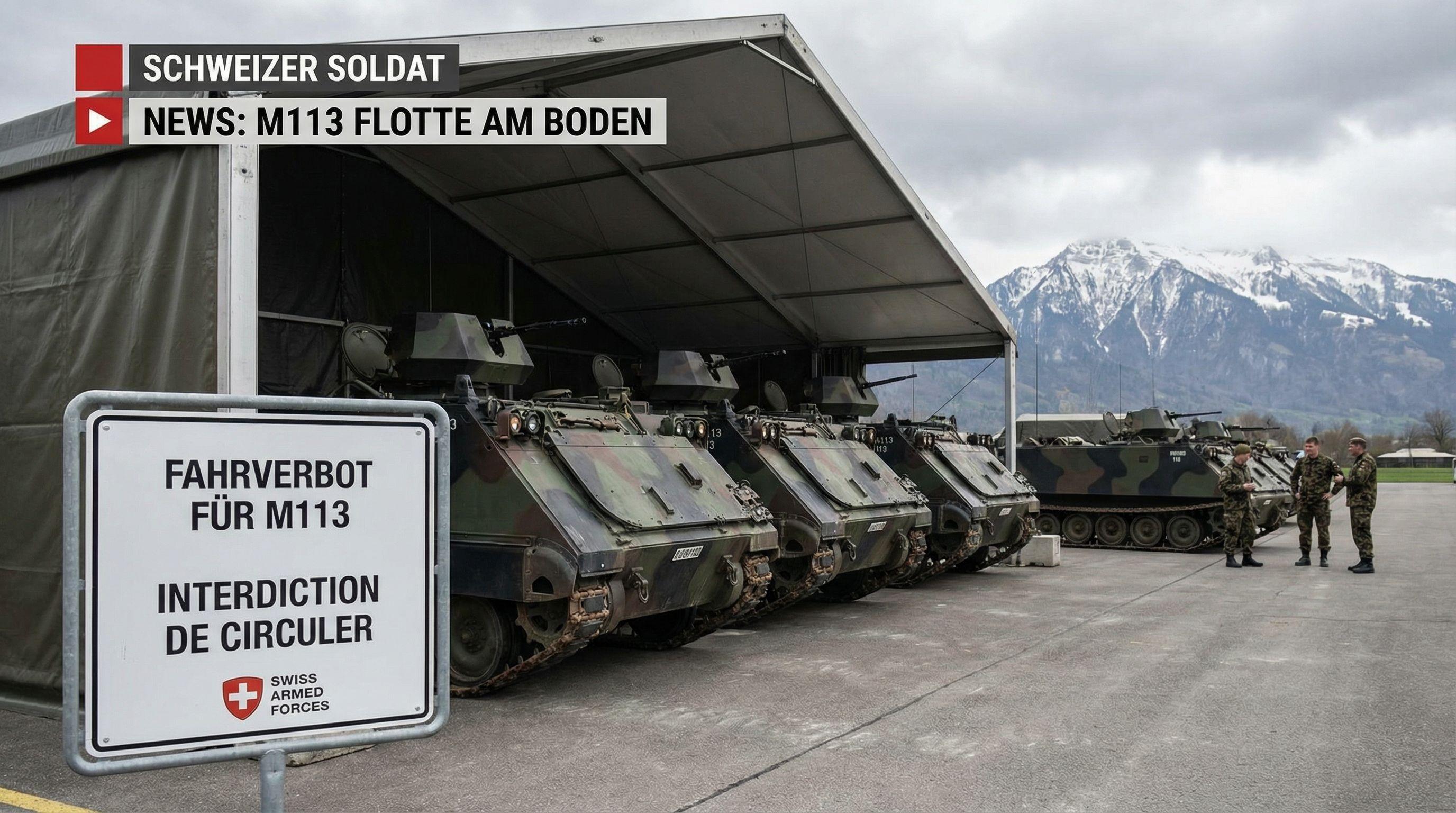 Entire Swiss Army M113 Fleet Grounded Over Critical Steering Fault
