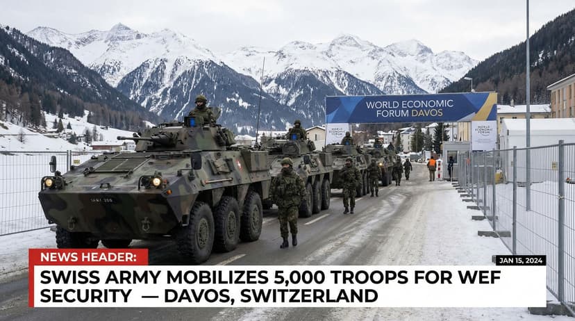 Swiss Army Mobilizes 5,000 Troops for WEF Security