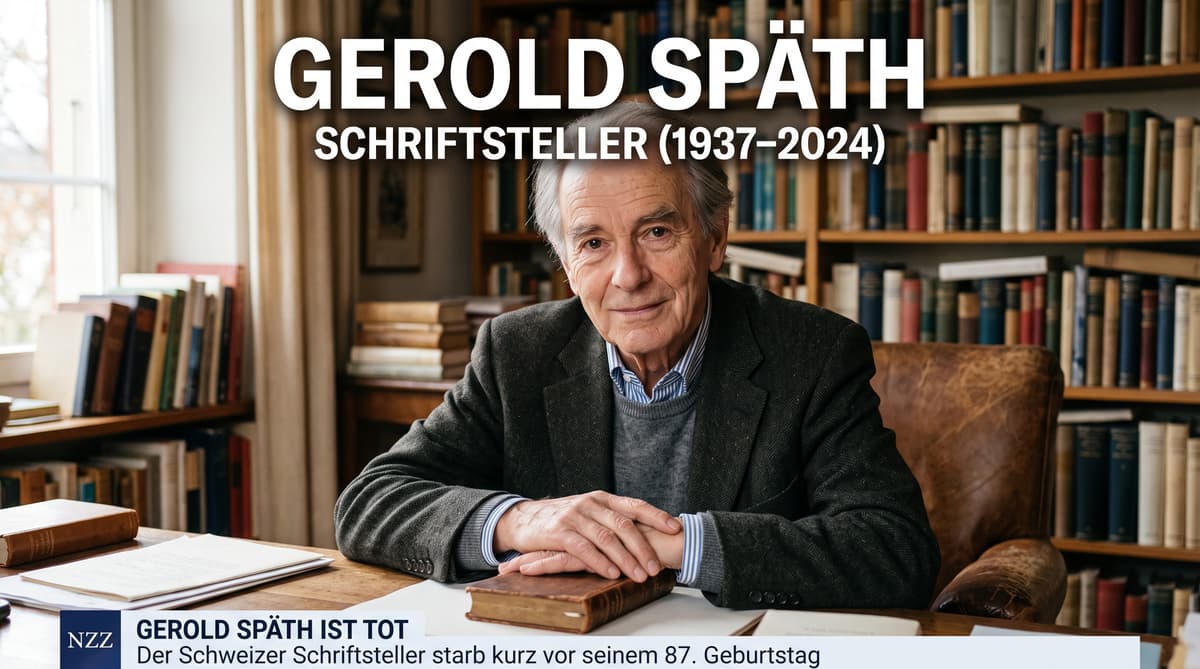 Swiss author Gerold Späth dies aged 86