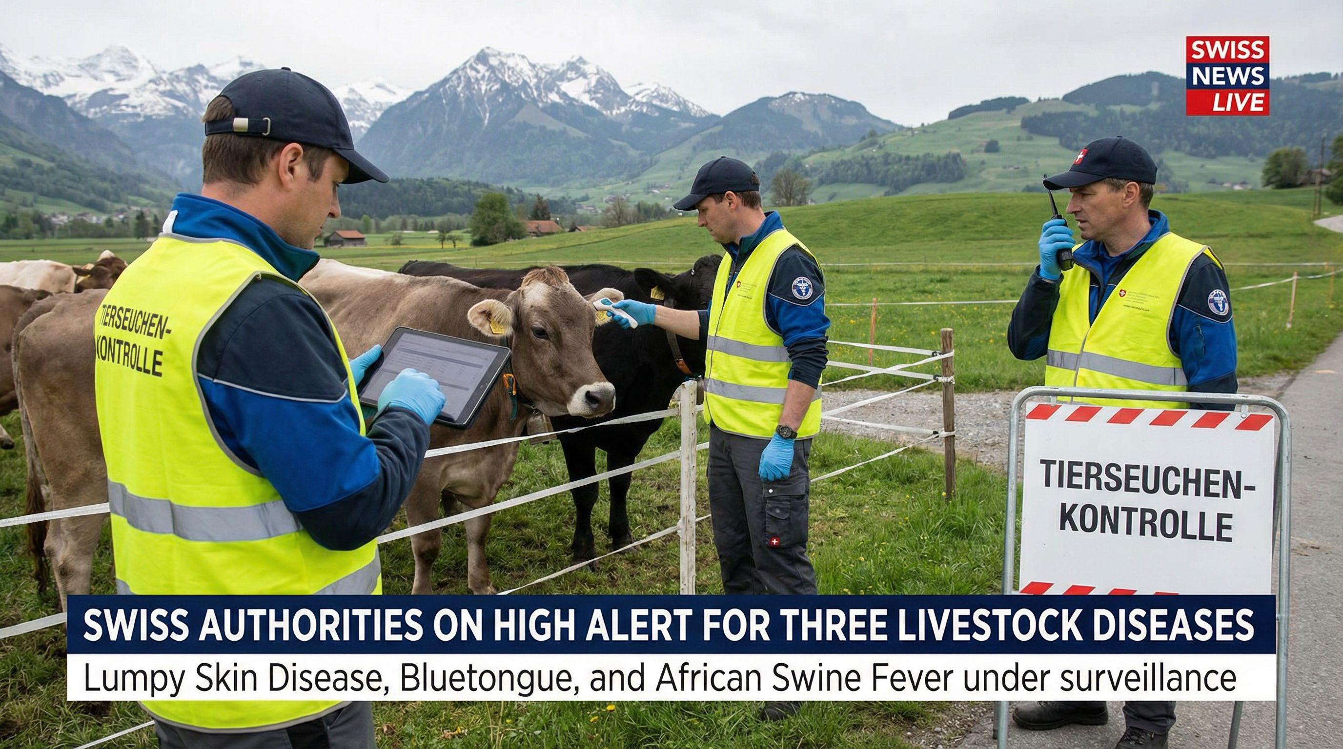 Swiss Authorities on High Alert for Three Livestock Diseases