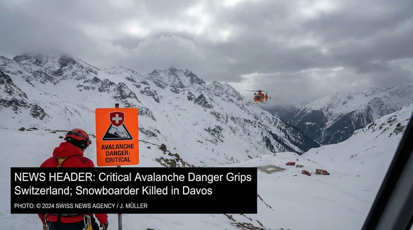 Critical Avalanche Danger Grips Switzerland; Snowboarder Killed in Davos
