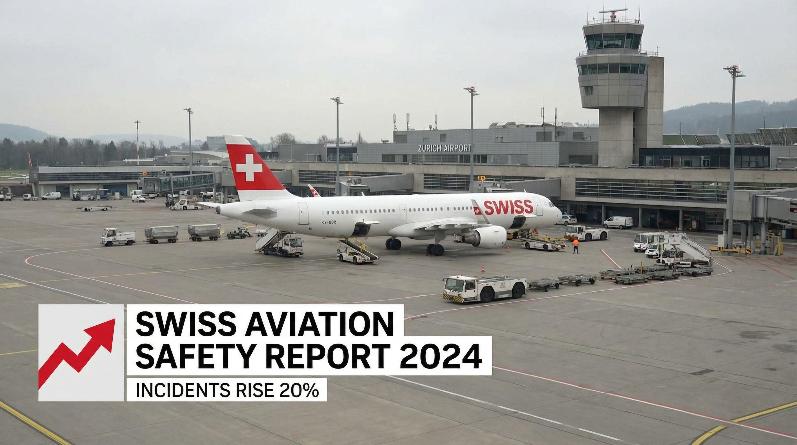 Swiss Aviation Safety Incidents Jump 20% in 2024
