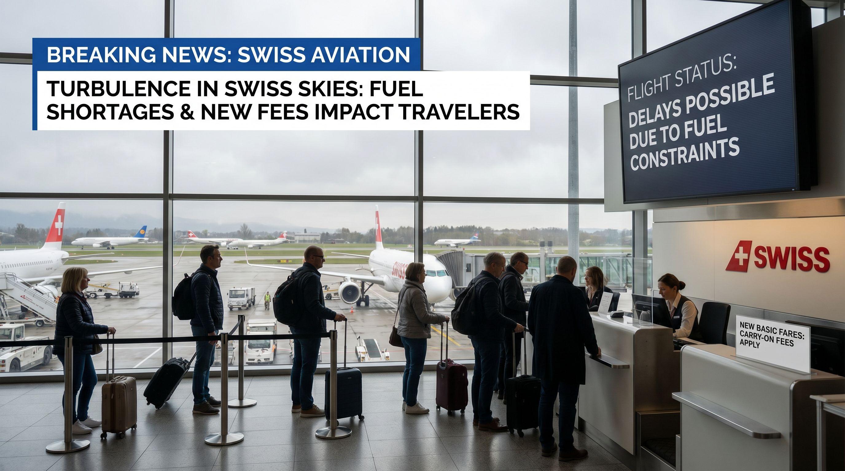 Turbulence in Swiss Skies: Fuel Shortages and New Fees Impact Travelers