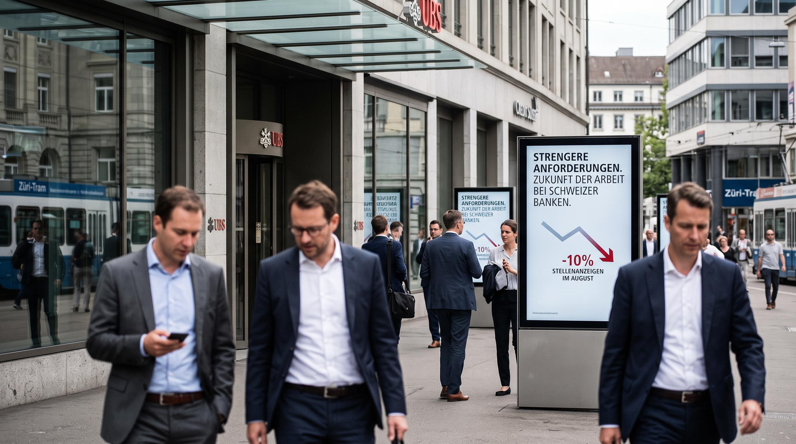 Swiss banks cut hiring as job adverts fall