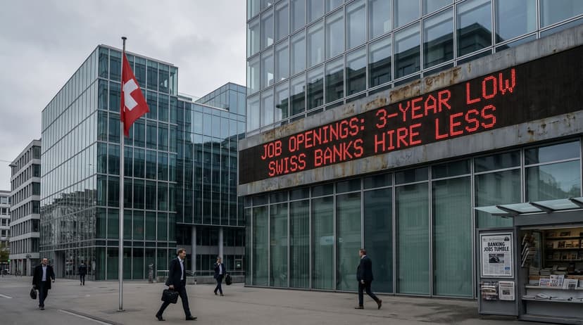 Job Openings at Major Swiss Banks Tumble to Three-Year Low