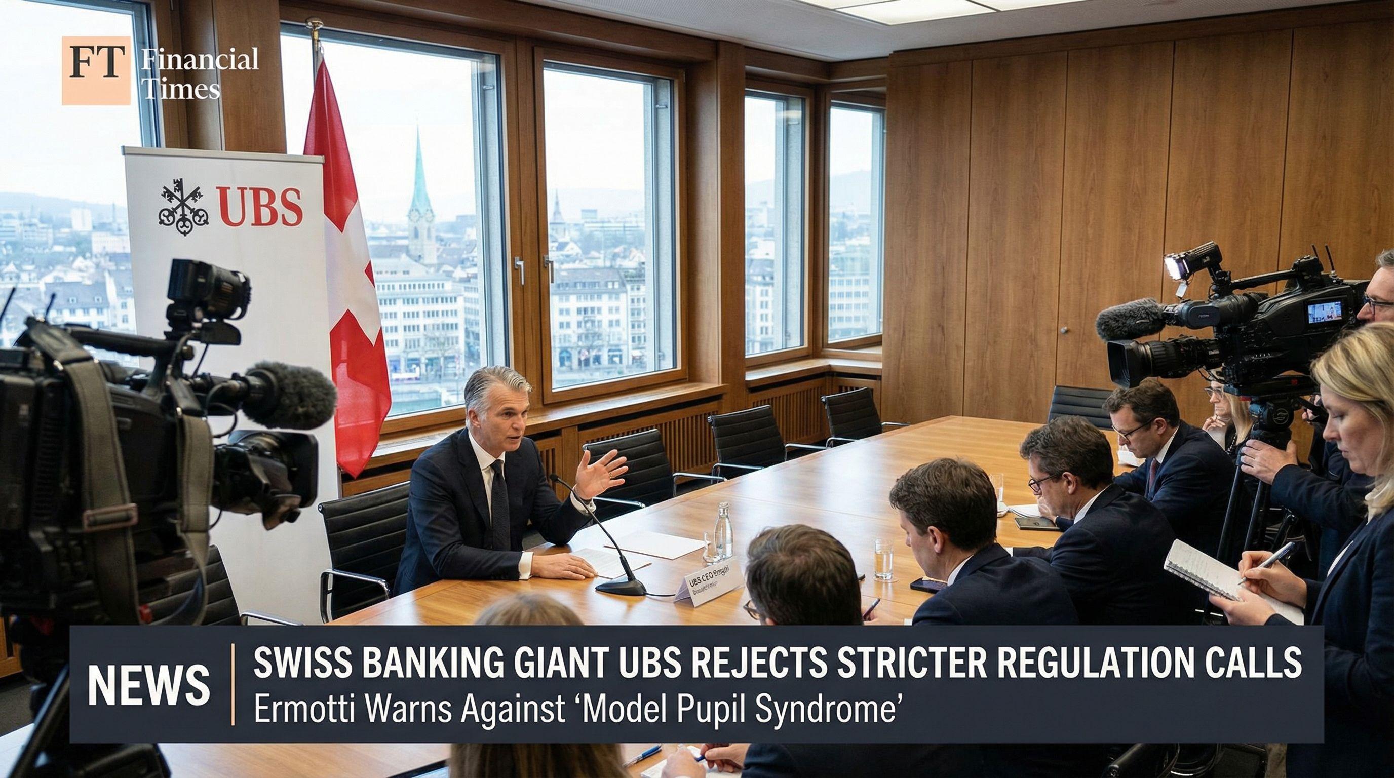 Swiss Banking Giant UBS Rejects Stricter Regulation Calls