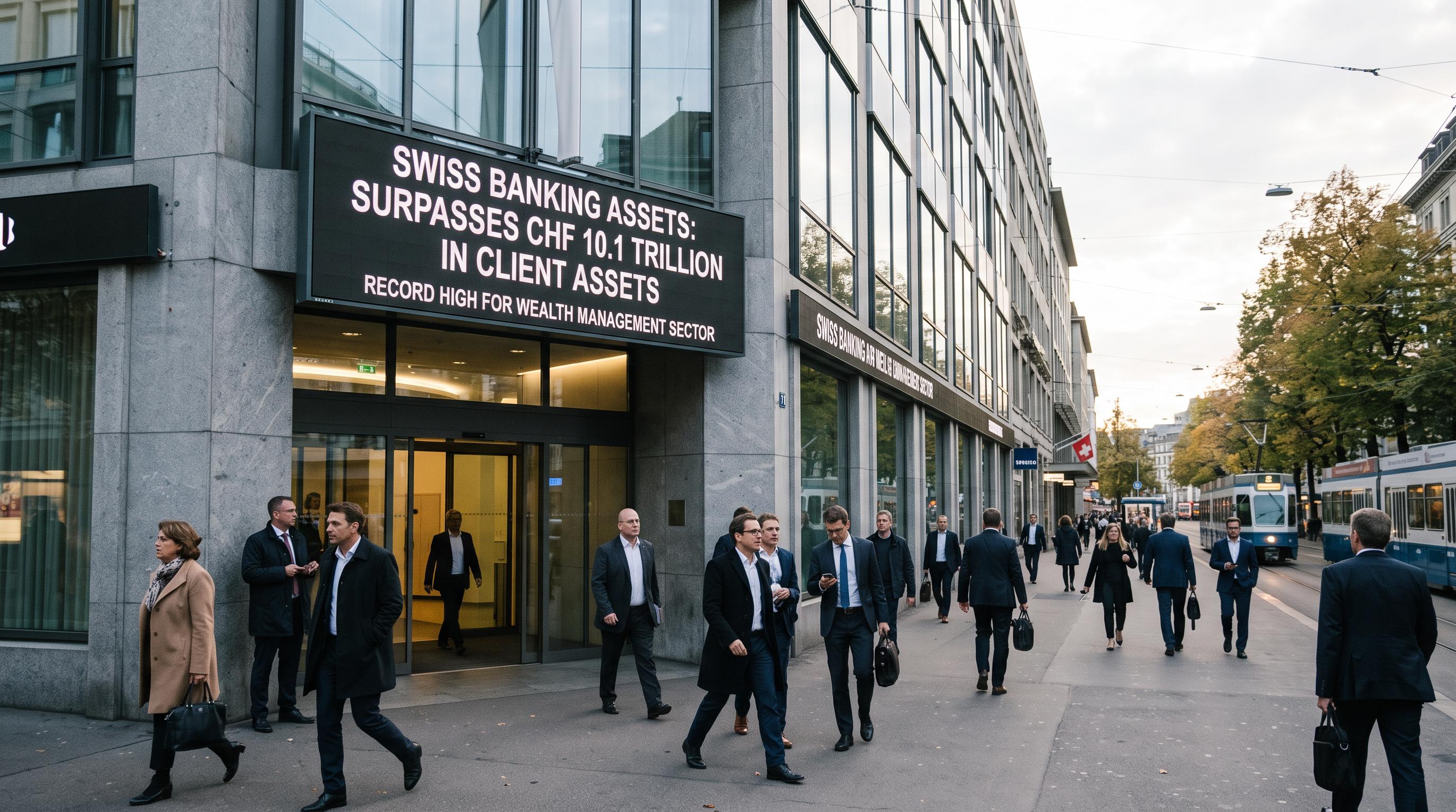 Swiss banks surpass CHF10 trillion in client assets