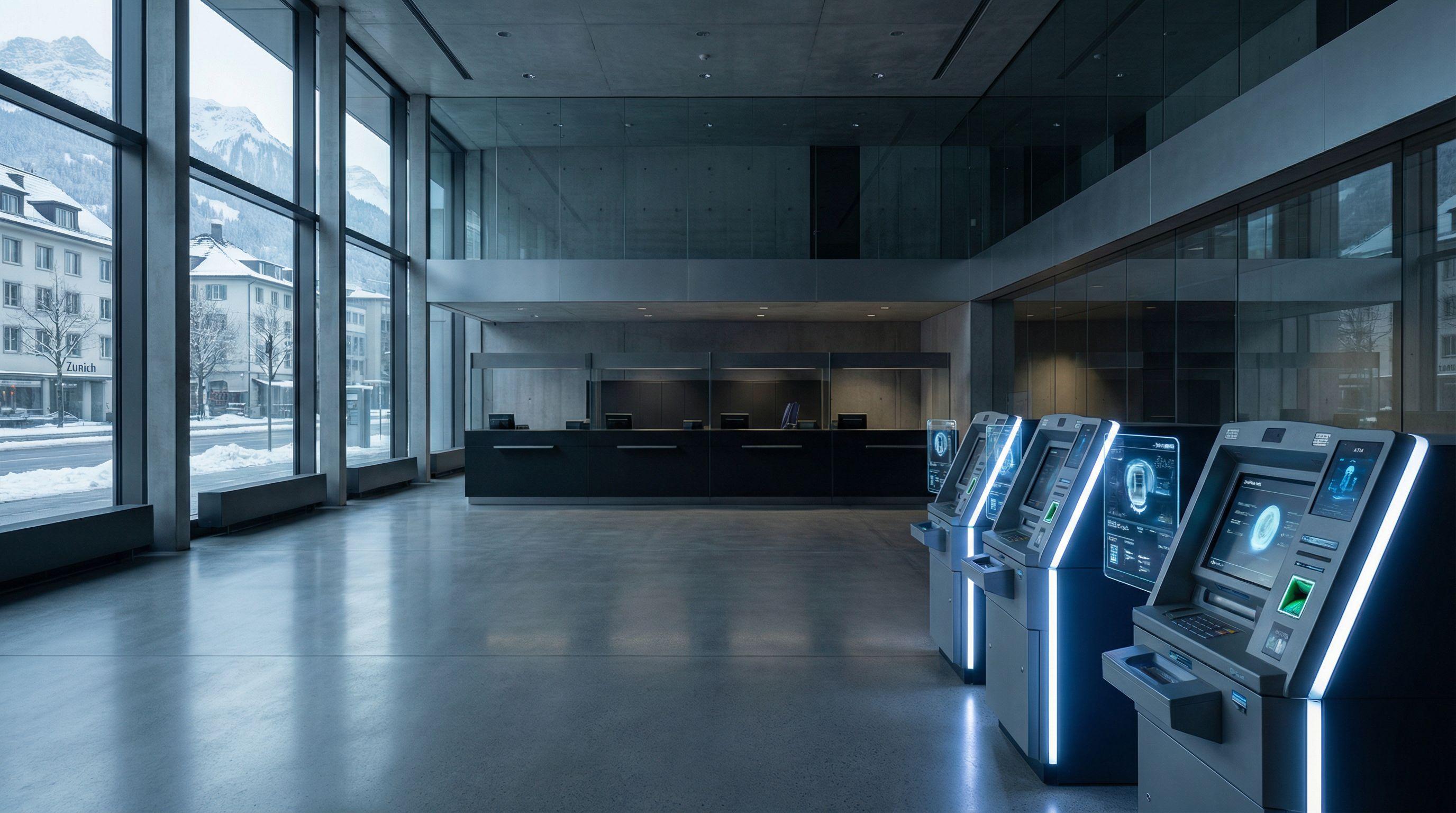 Swiss Banks Phase Out Counter Services in Digital Push