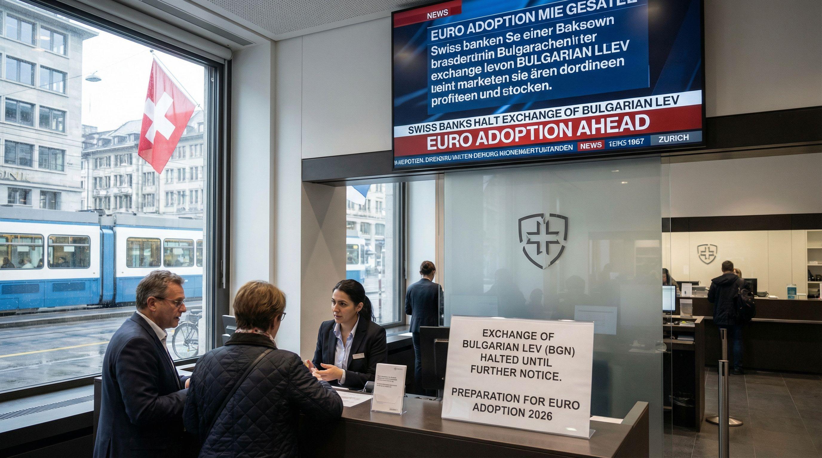 Swiss Banks Halt Exchange of Bulgarian Lev Ahead of Euro Adoption