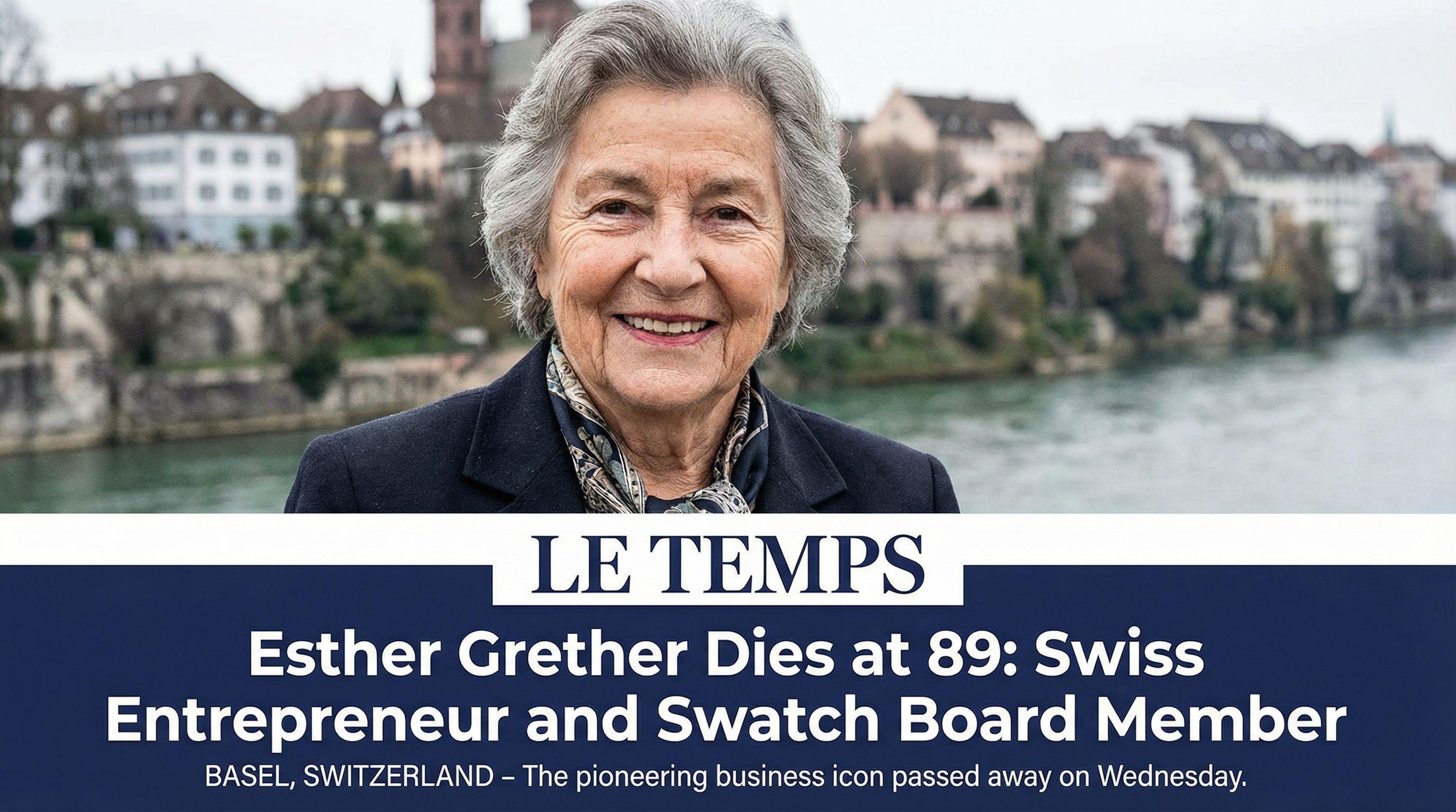 Swiss Billionaire Esther Grether Dies at 89