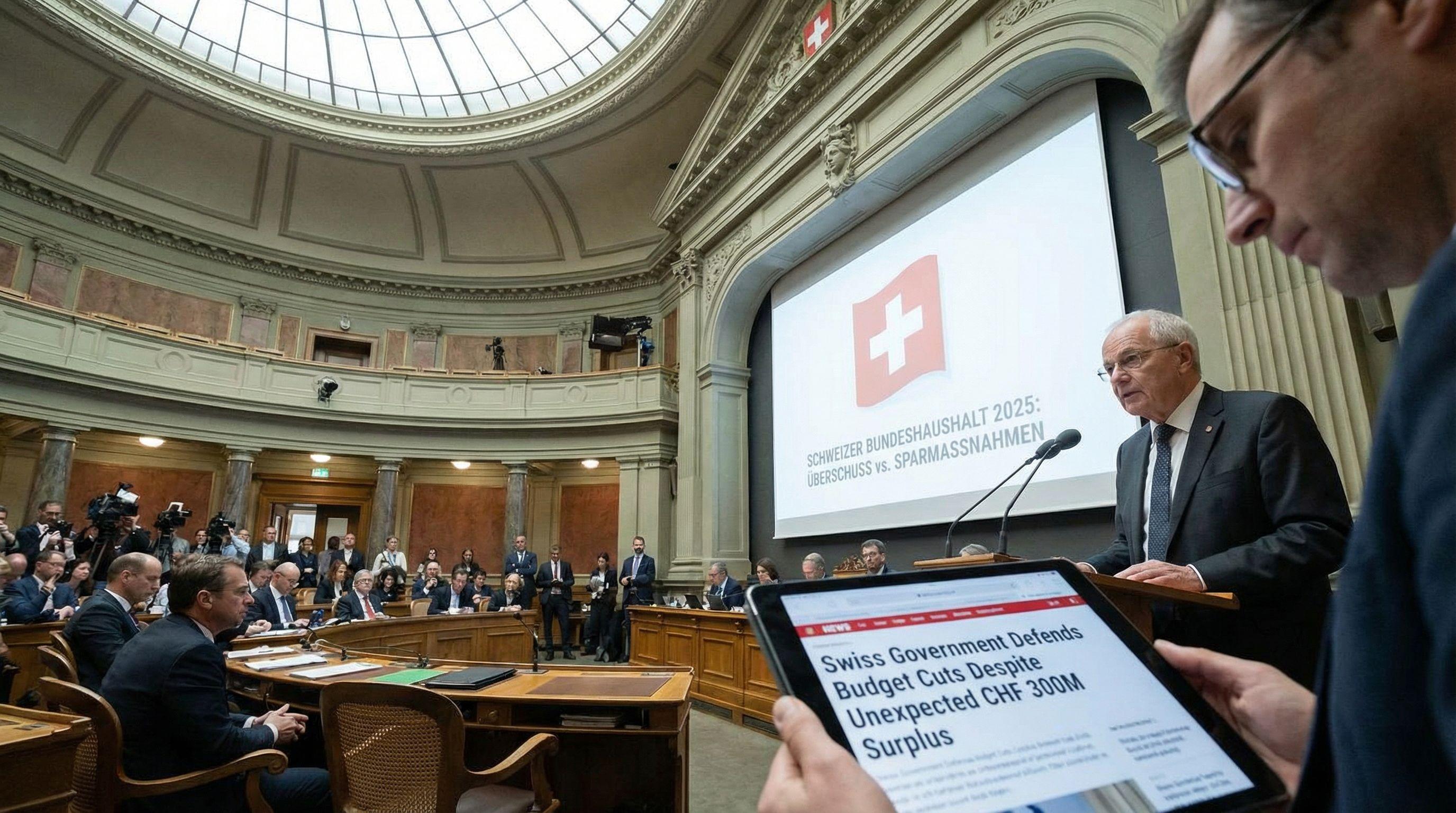 Swiss Government Defends Budget Cuts Despite Unexpected CHF 300M Surplus