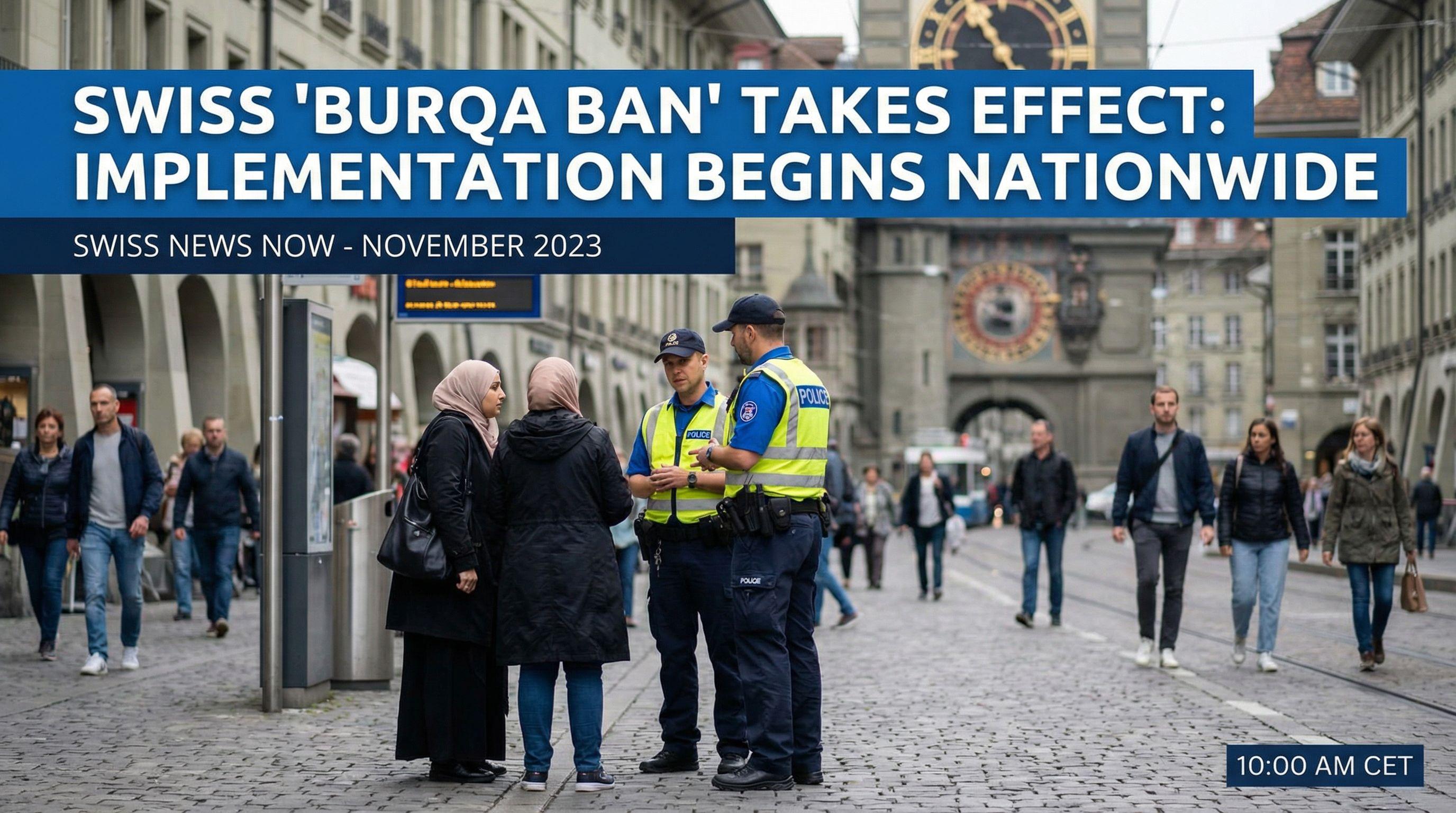Swiss 'Burqa Ban' Takes Effect: Implementation Begins Nationwide