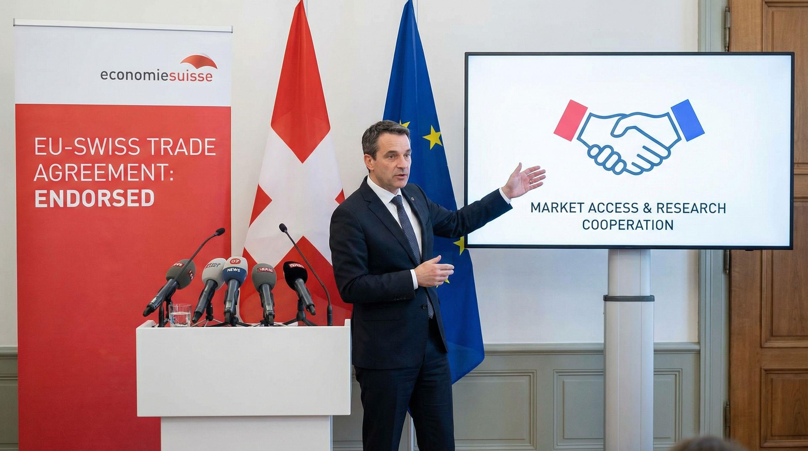 Swiss business federation endorses new EU trade agreement