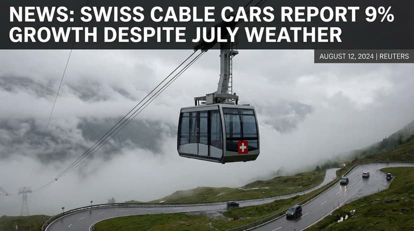 Swiss Cable Cars Report Growth Despite July Weather