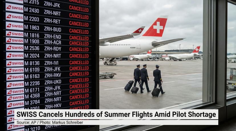 Pilot Shortage Forces SWISS to Cancel Hundreds of Summer Flights