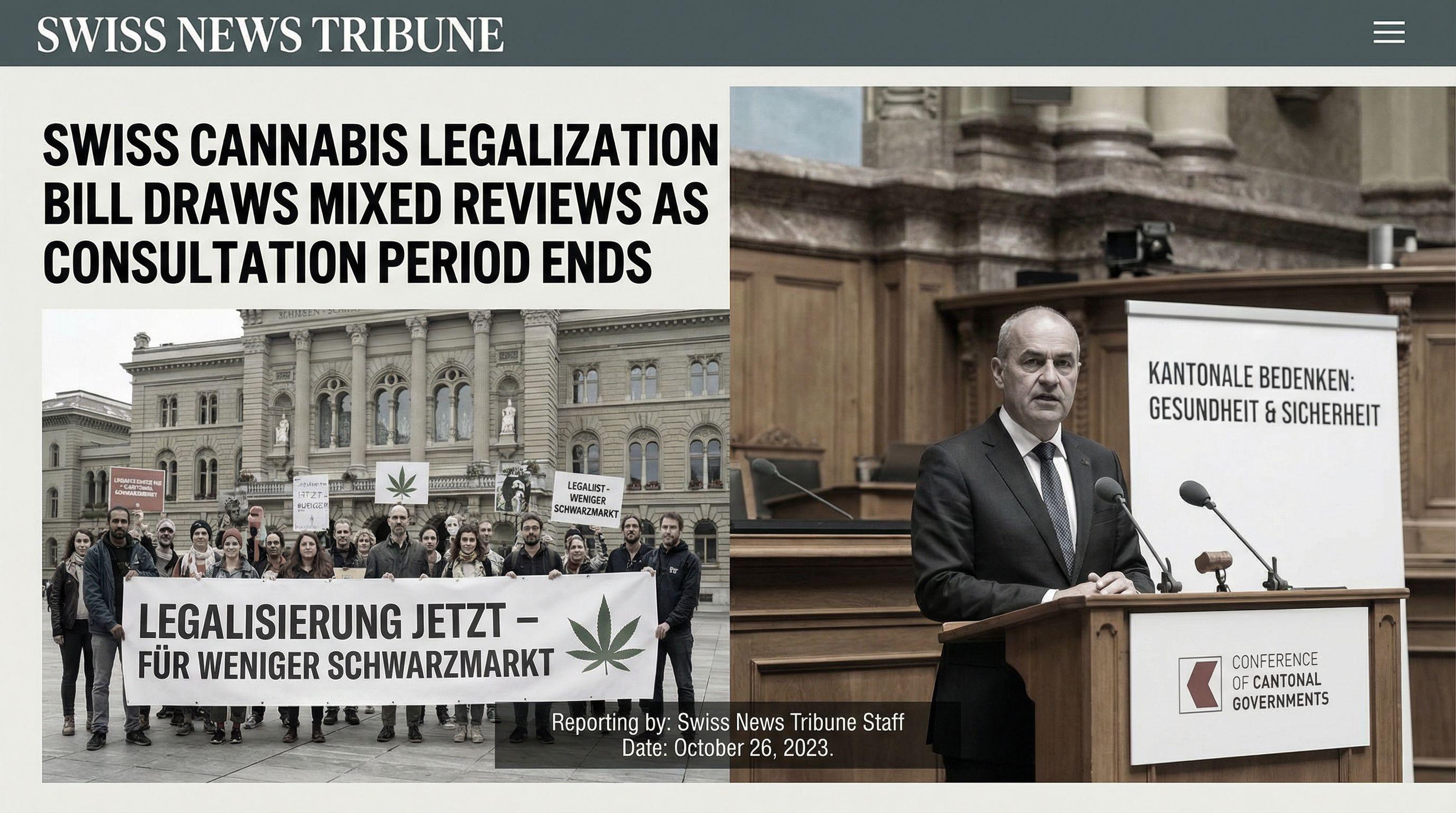 Swiss Cannabis Legalization Bill Draws Mixed Reviews as Consultation Period Ends
