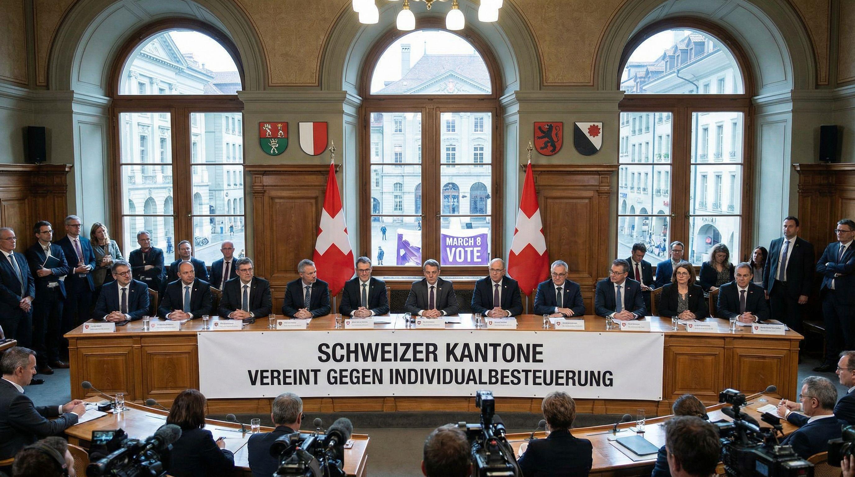 Swiss Cantons Unite to Oppose Shift to Individual Taxation