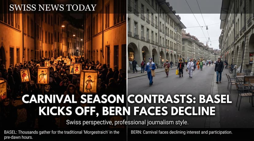 Carnival Season Contrasts: Basel Kicks Off with 'Morgestraich' While Bern Faces Declining Interest