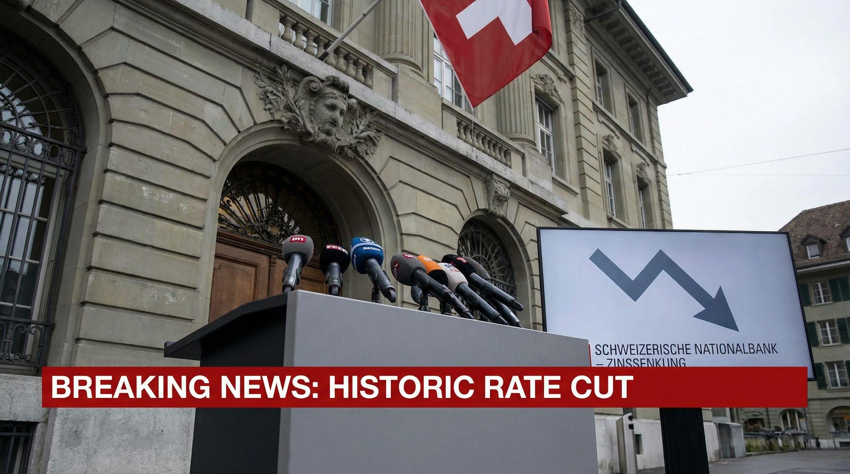 Swiss Central Bank Makes Historic Interest Rate Cut