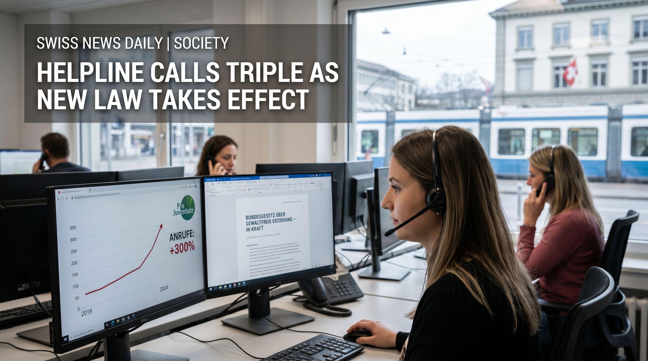 Swiss Child Abuse Helpline Calls Triple as New Law on Non-Violent Upbringing Takes Effect