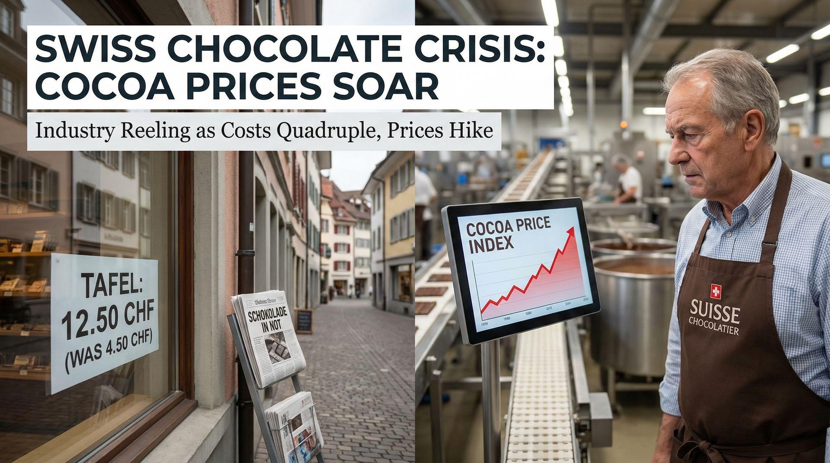Swiss Chocolate Industry Faces Crisis as Cocoa Prices Soar