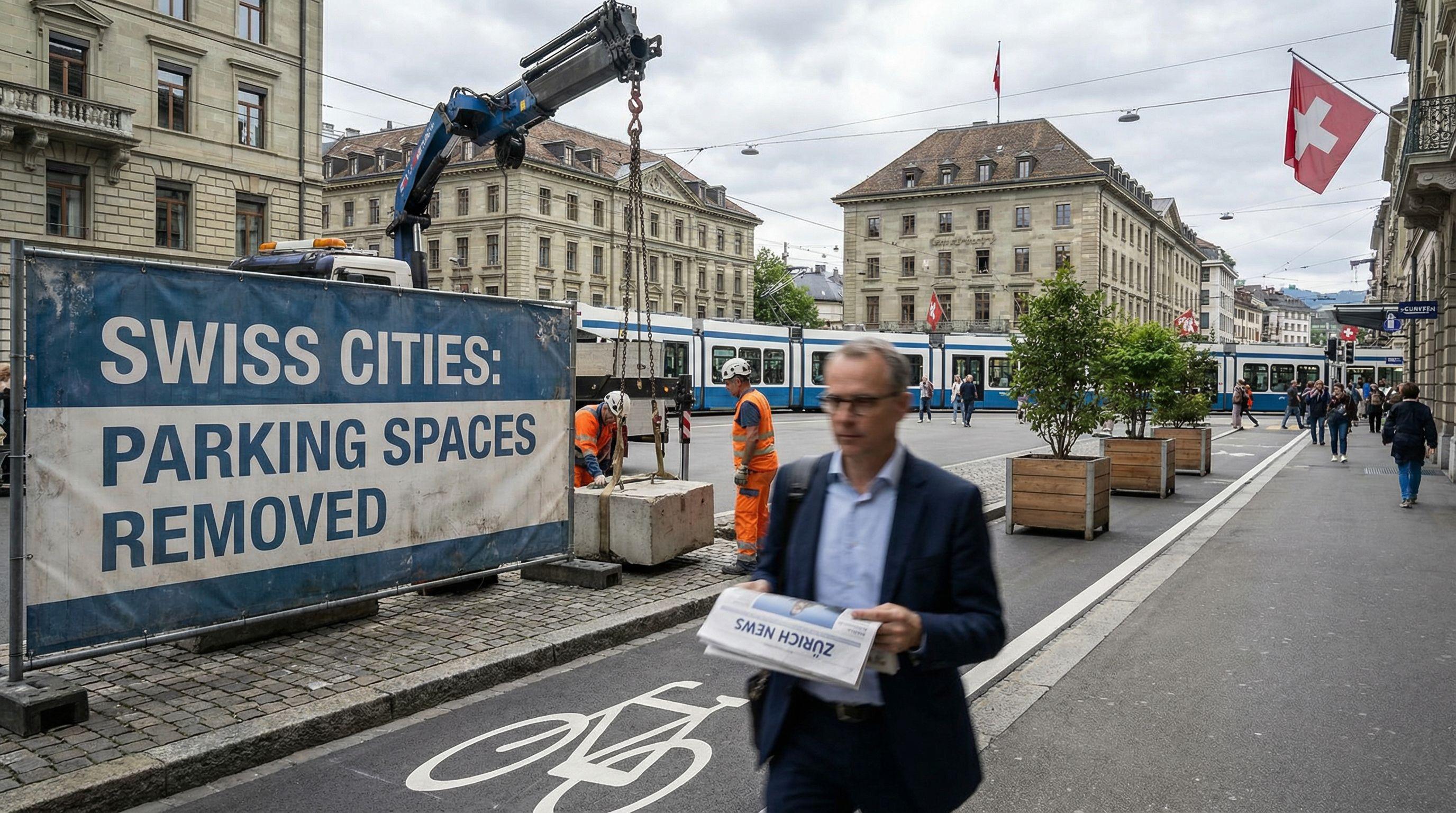 Swiss Cities Accelerate Removal of Public Parking Spaces