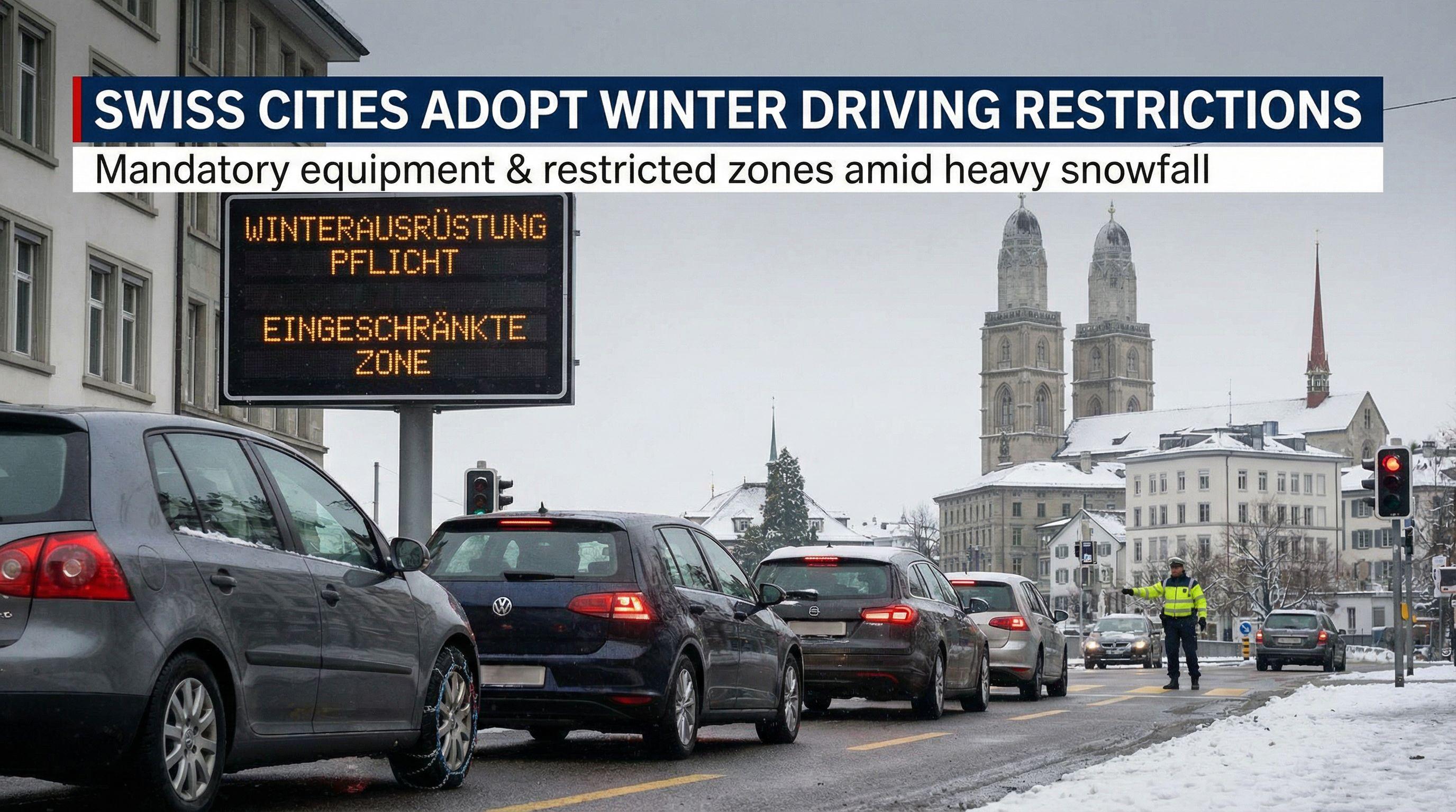 Swiss Cities Adopt Winter Driving Restrictions