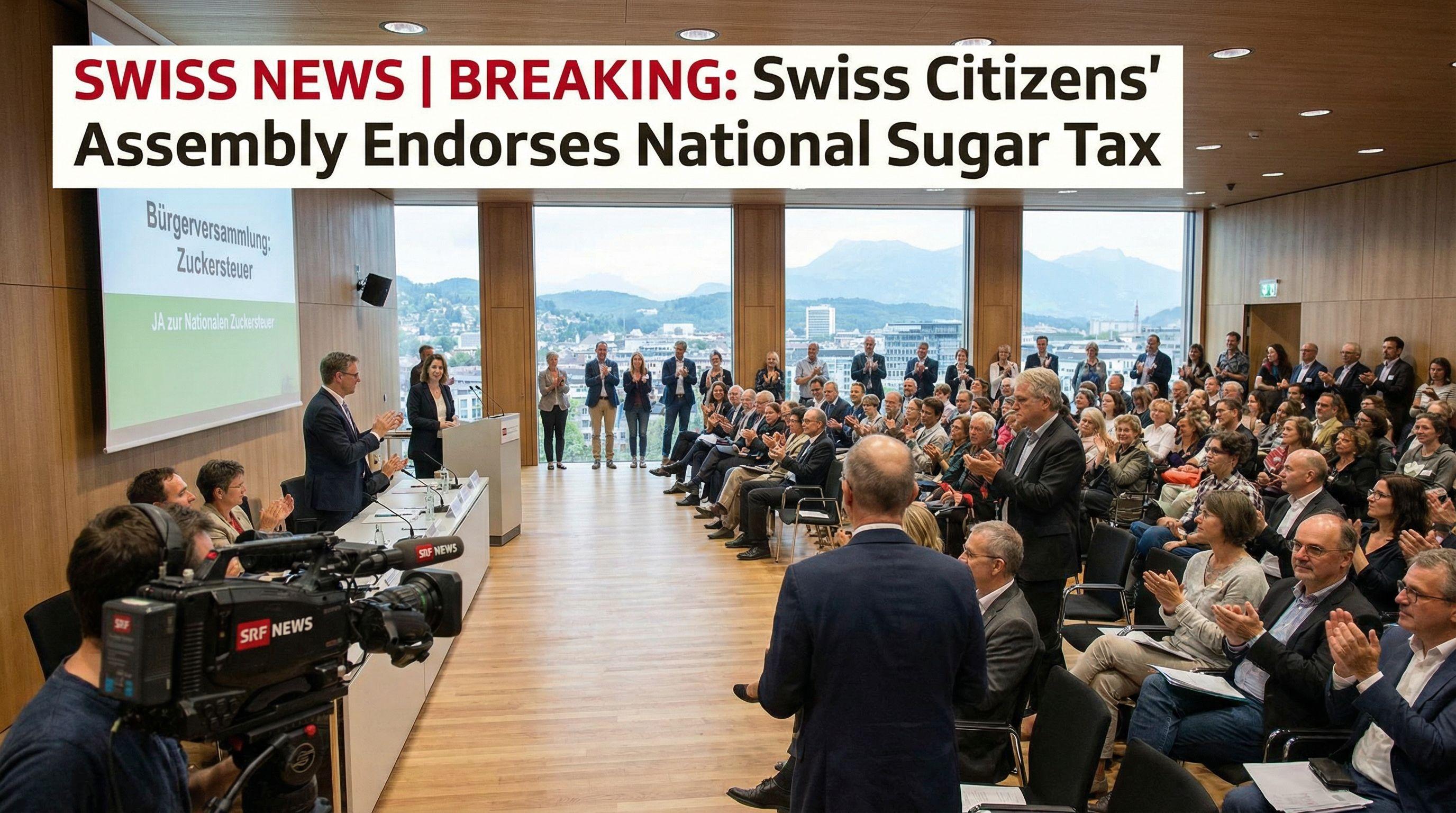 Swiss Citizens' Assembly Endorses National Sugar Tax