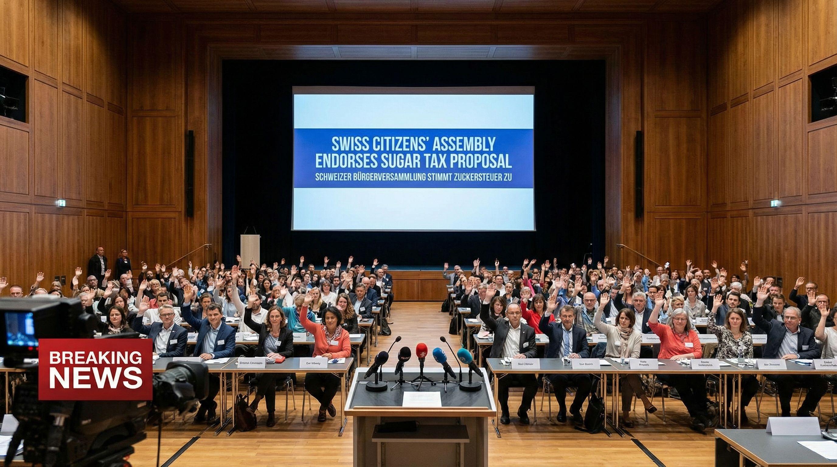 Swiss Citizens' Assembly Endorses Sugar Tax Proposal