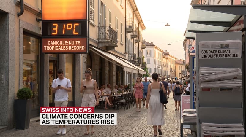 Swiss Climate Concerns Fall Despite Record 'Tropical Nights' and Heatwave Alerts