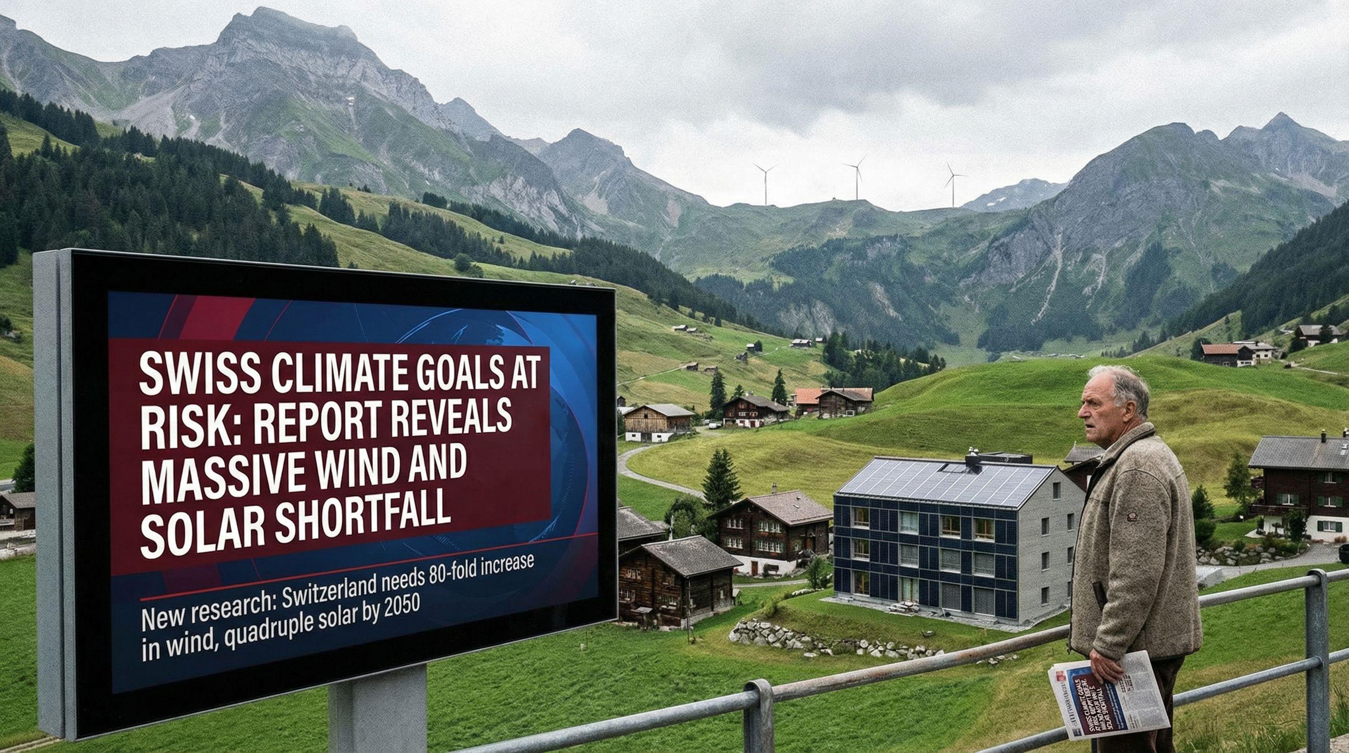 Swiss Climate Goals at Risk: Report Reveals Massive Wind and Solar Shortfall