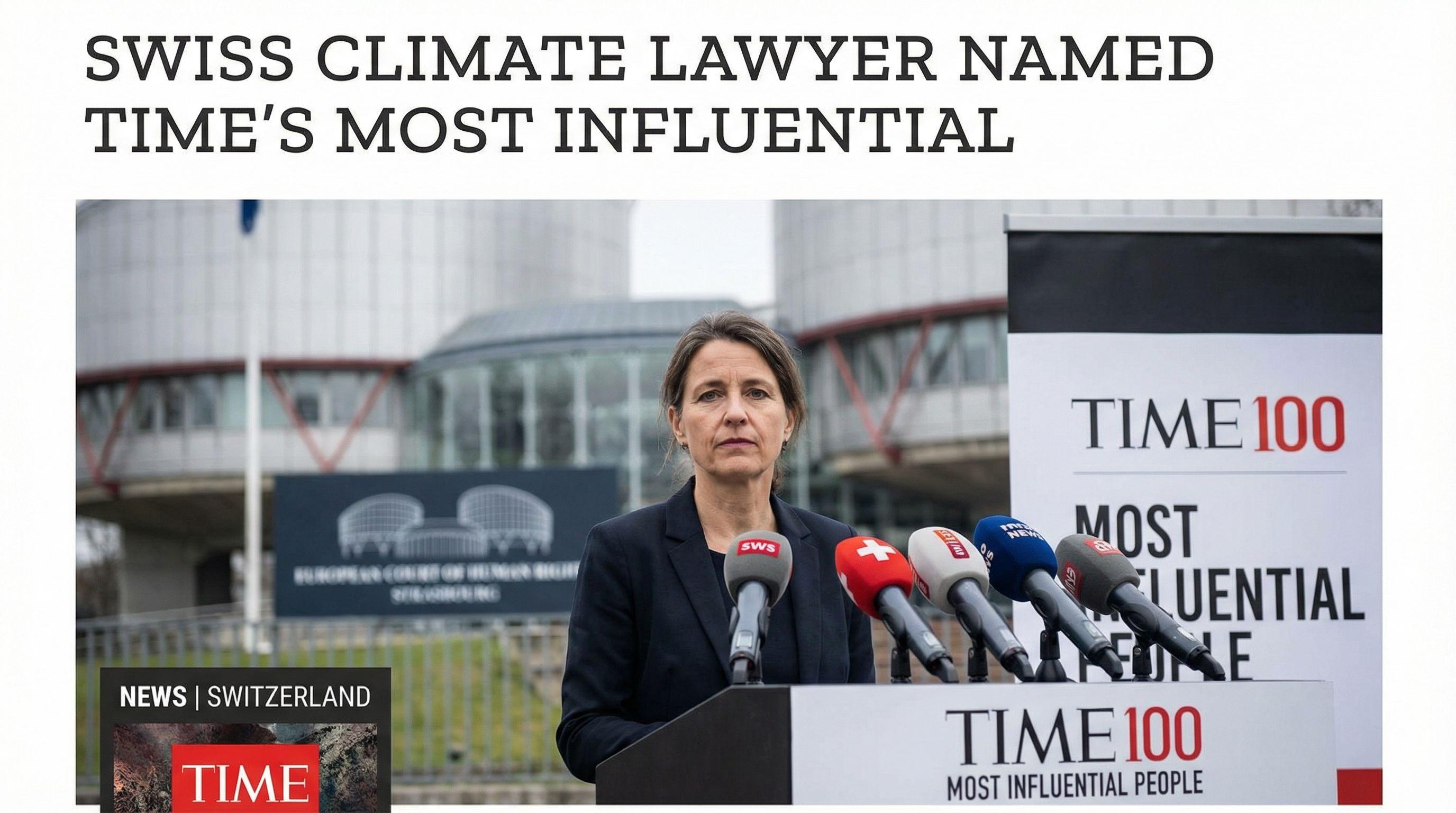 Swiss Climate Lawyer Named TIME's Most Influential