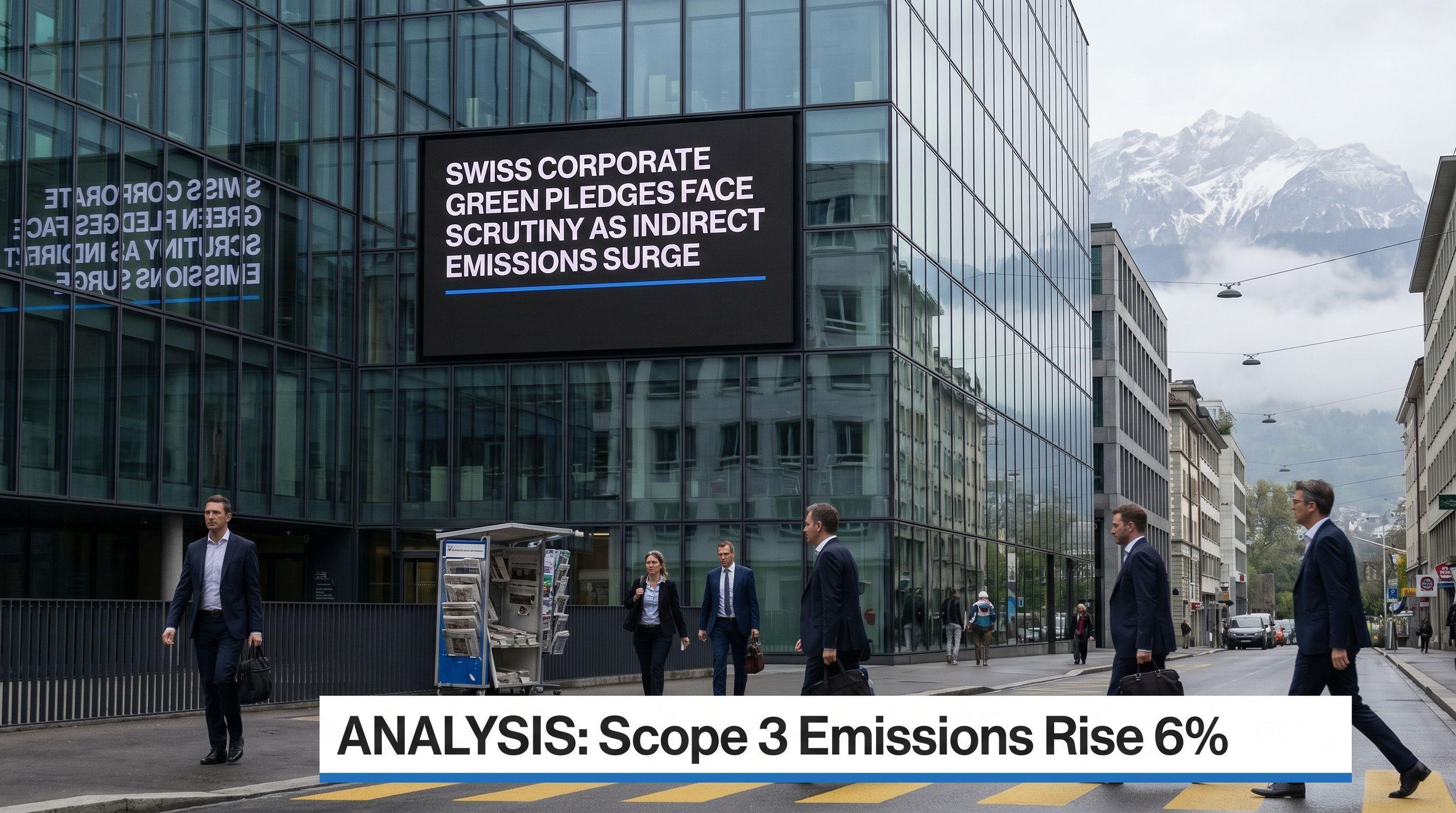 Swiss Corporate Green Pledges Face Scrutiny as Indirect Emissions Surge
